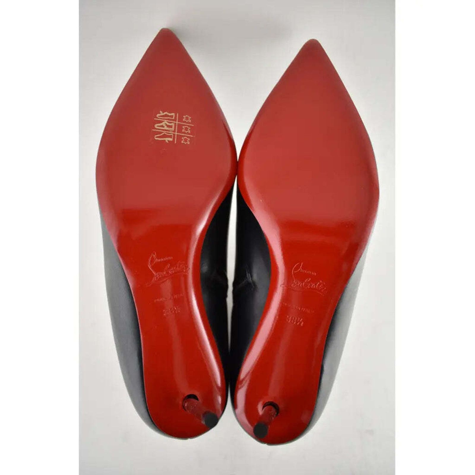 Christian Louboutin Christian Louboutin Epic Booty 70 Black Calf Leather Zipper Size US 8.5 / IT 38.5 - 12 Thumbnail