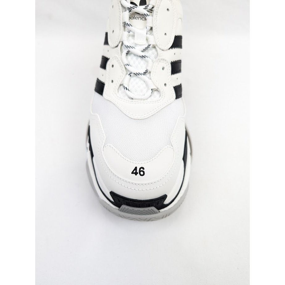 Adidas × Balenciaga o1rshd1 Low-Top Sneakers in Black/White Size US 13 / EU 46 - 6 Thumbnail