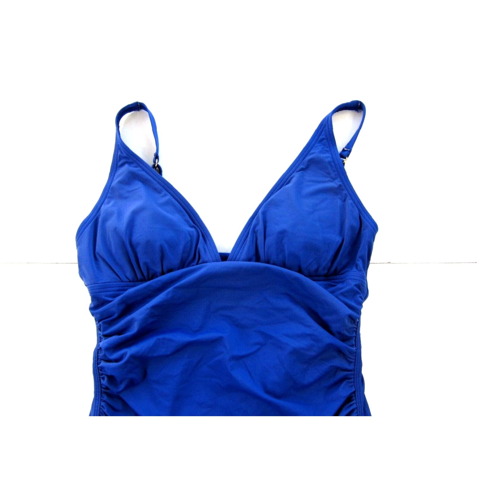 Tommy Bahama VINTAGE Tommy Bahama Blue Ruched Slimming One Piece Swimsuit Women 6 Size ONE SIZE - 3 Thumbnail
