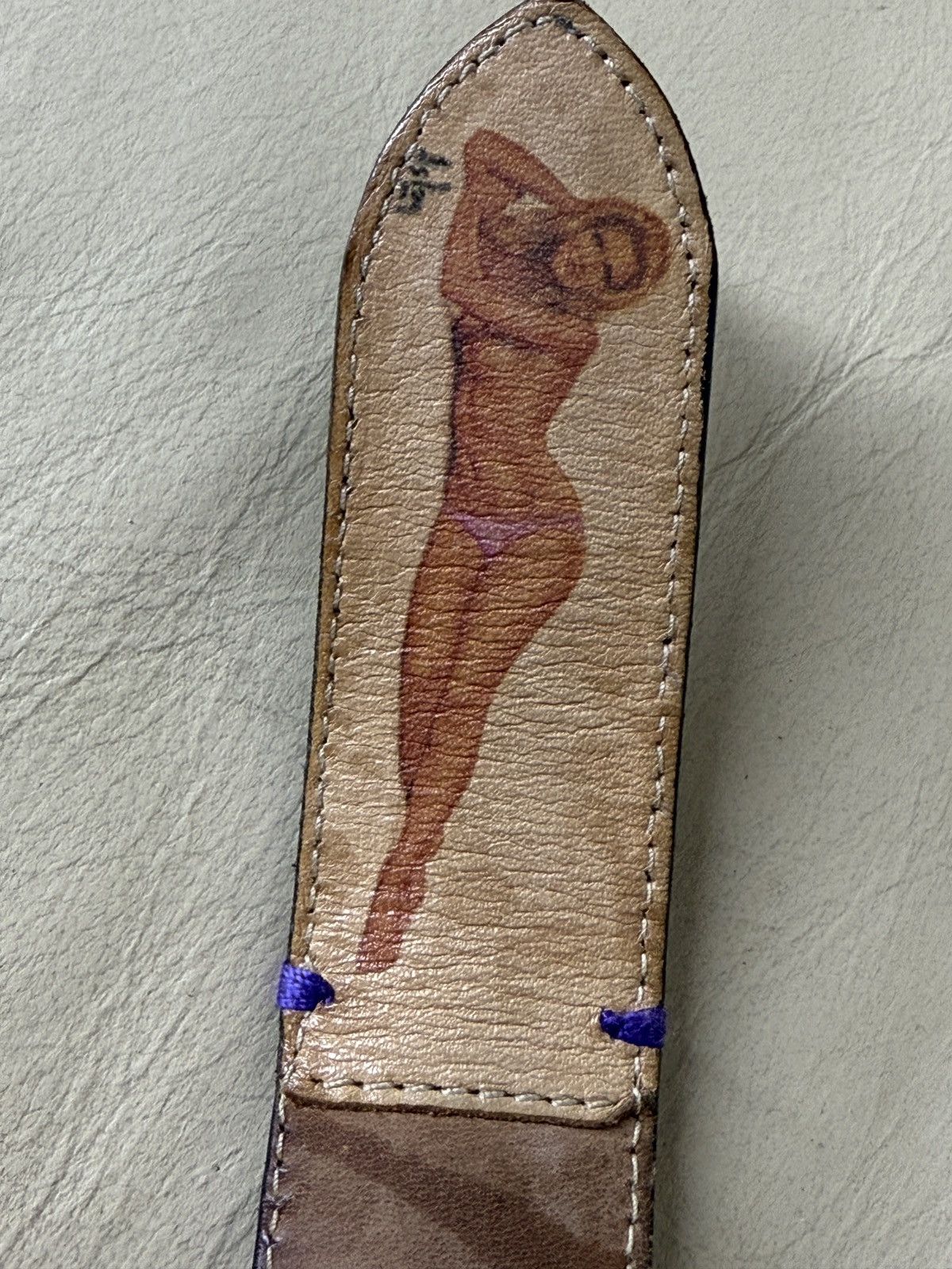 Paul Smith Vintage Paul Smith Belt with girl tatoo Size 36 - 4 Thumbnail
