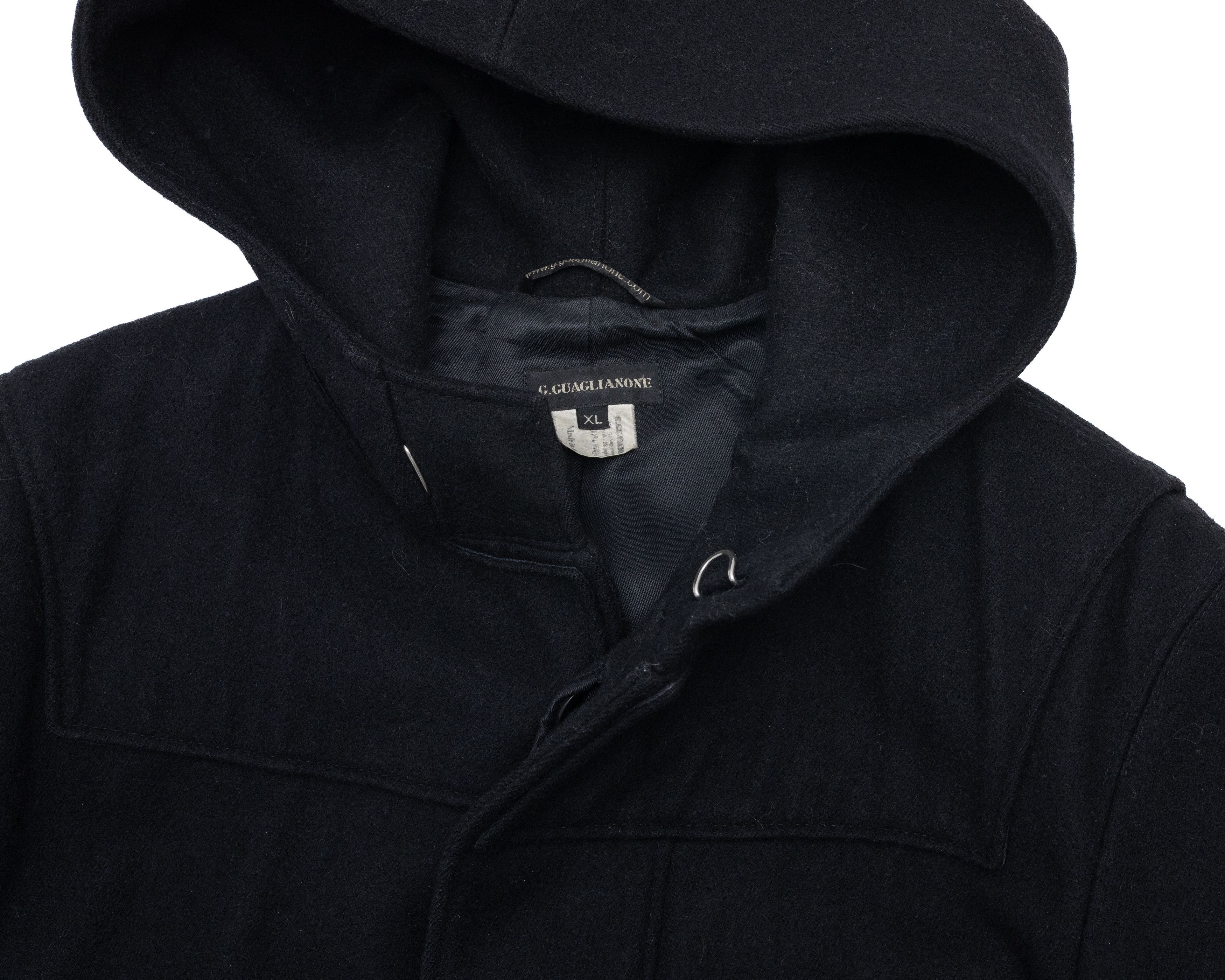 Other G. GUAGLIAONE 1,7k$ Wool Hooded Coat Jacket Size US L / EU 52-54 / 3 - 4 Thumbnail