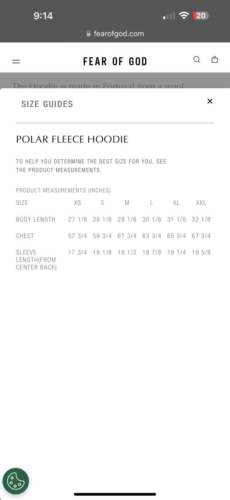 Fear of God Fear of God Polar Fleece Hoodie Size US XS / EU 42 / 0 - 25 Thumbnail