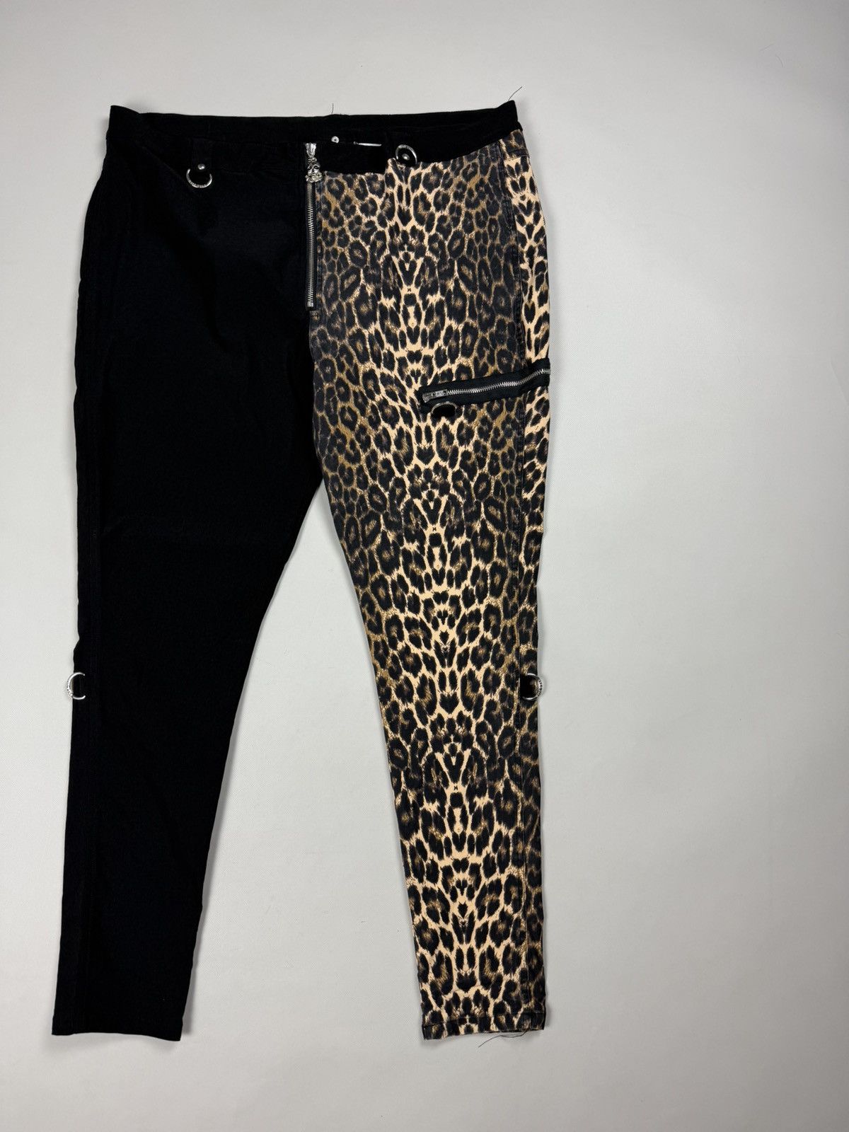 Killstar Killstar Ladies Gothic Leopard Pattern Pants Trousers Size 40" / US 18 - 3 Thumbnail