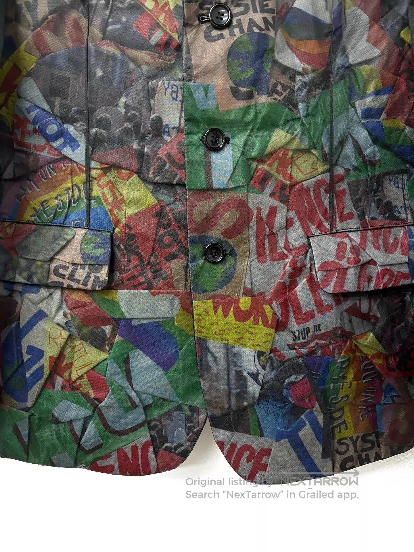 Comme des Garcons Multi Color Graphic Print Light Jacket. Size US M / EU 48-50 / 2 - 5 Thumbnail