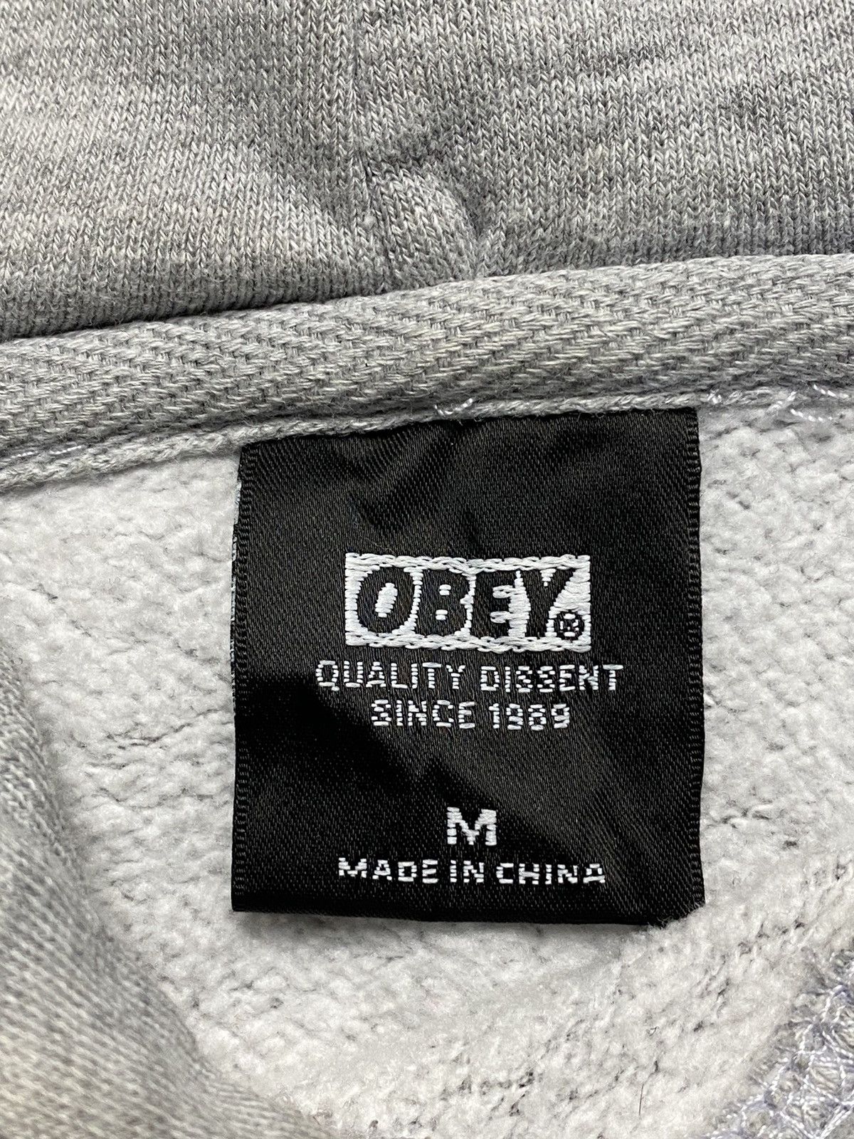 Obey Obey Hoodie Sweatshirt "Surveillance Eye" Heather Grey Size US M / EU 48-50 / 2 - 6 Thumbnail