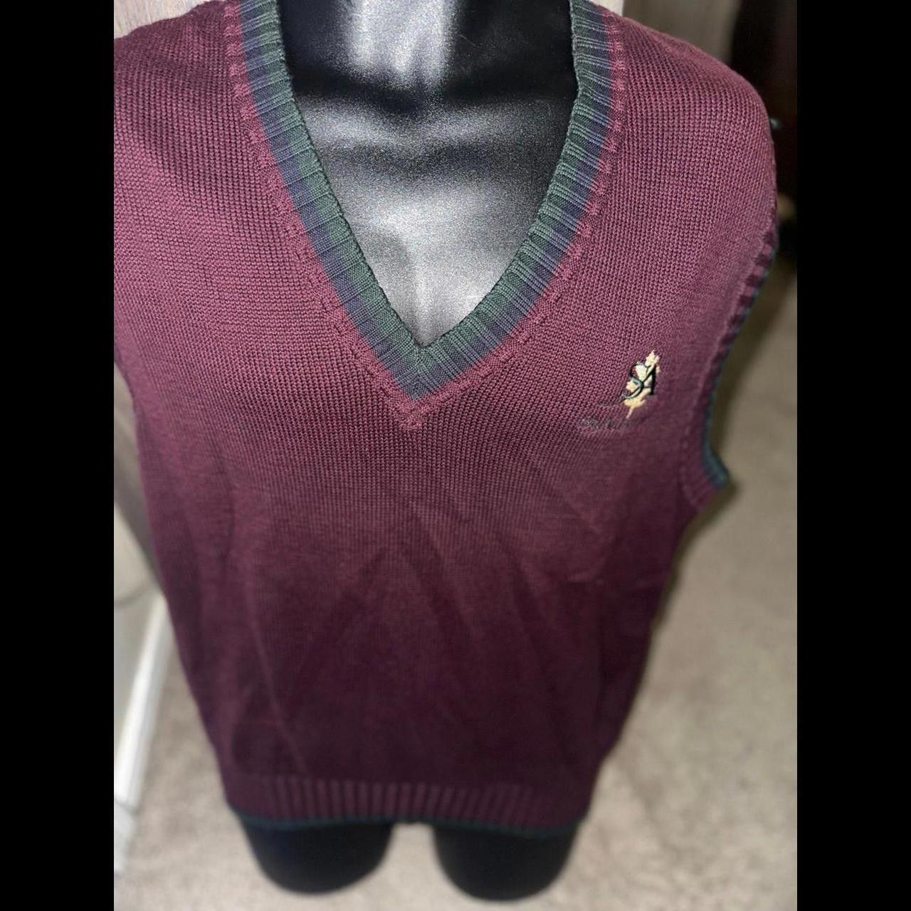 Designer Mens Used Golf Knit Vest Size US L / EU 52-54 / 3 - 1 Thumbnail