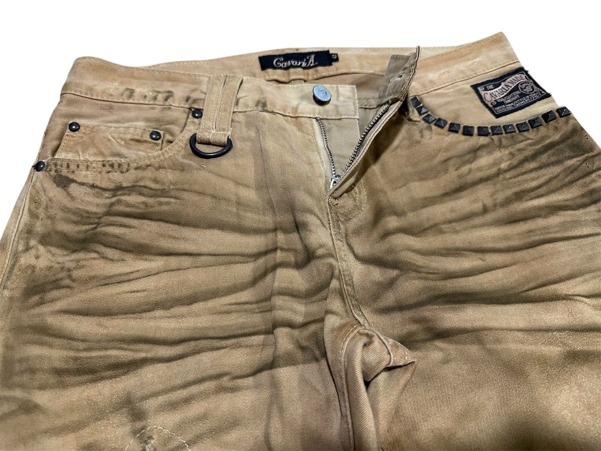 If Six Was Nine 🔥Y2K Archived Cavaria Leopard Patchwork Flared Pants LGB Size US 30 / EU 46 - 8 Thumbnail