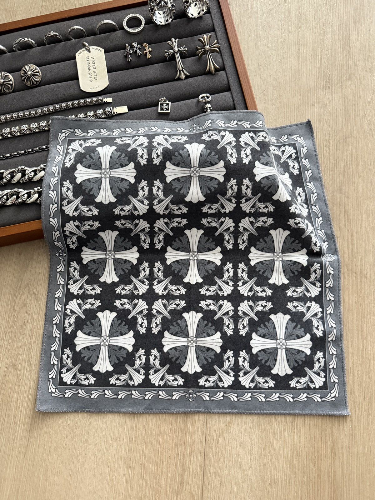 Chrome Hearts Chrome Hearts Mini Plus Motif Bandana | Grailed