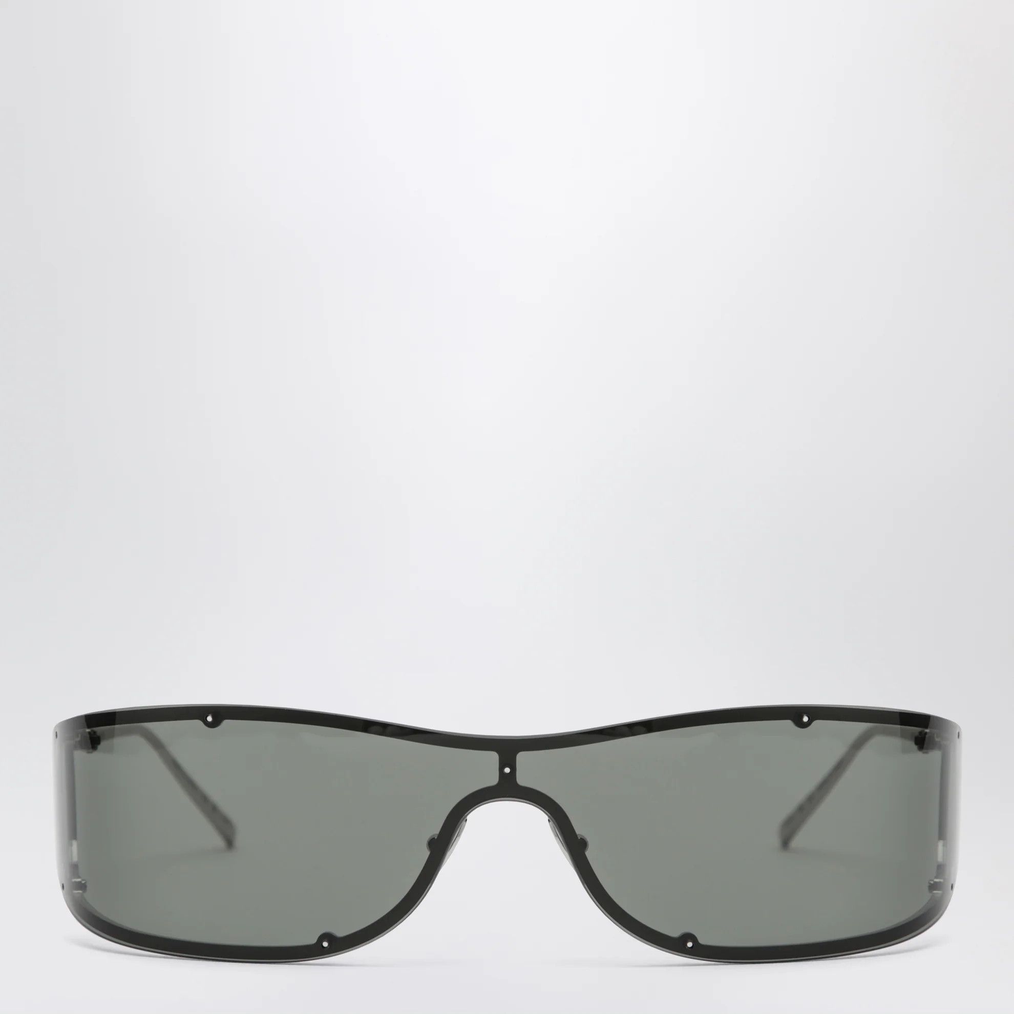 Saint Laurent Paris o1d2blof0526 Size: OS / Shield Sunglasses in Silver/Grey Size ONE SIZE - 4 Thumbnail
