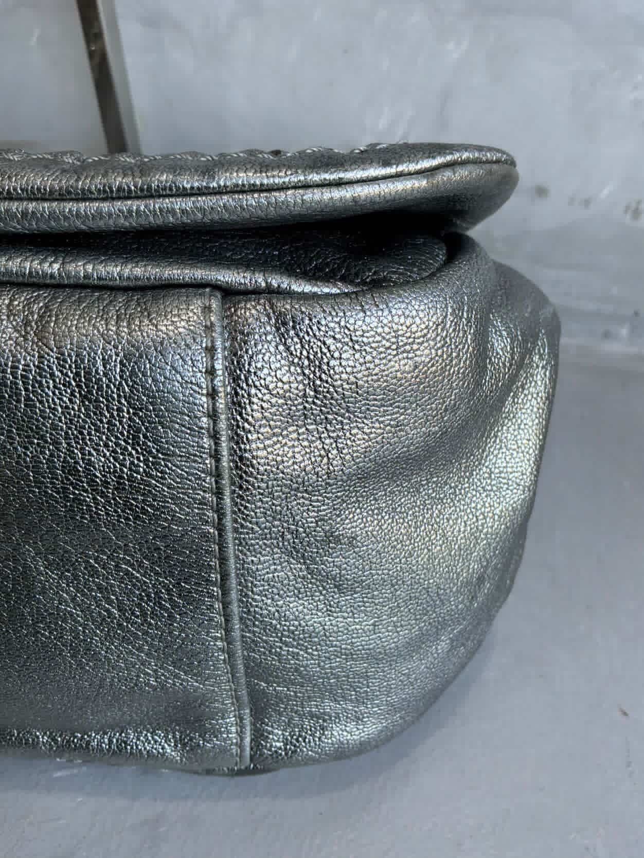 Chanel 2006 Chanel - Metallic Silver - Accordion Flap Chain Bag Size ONE SIZE - 16 Thumbnail