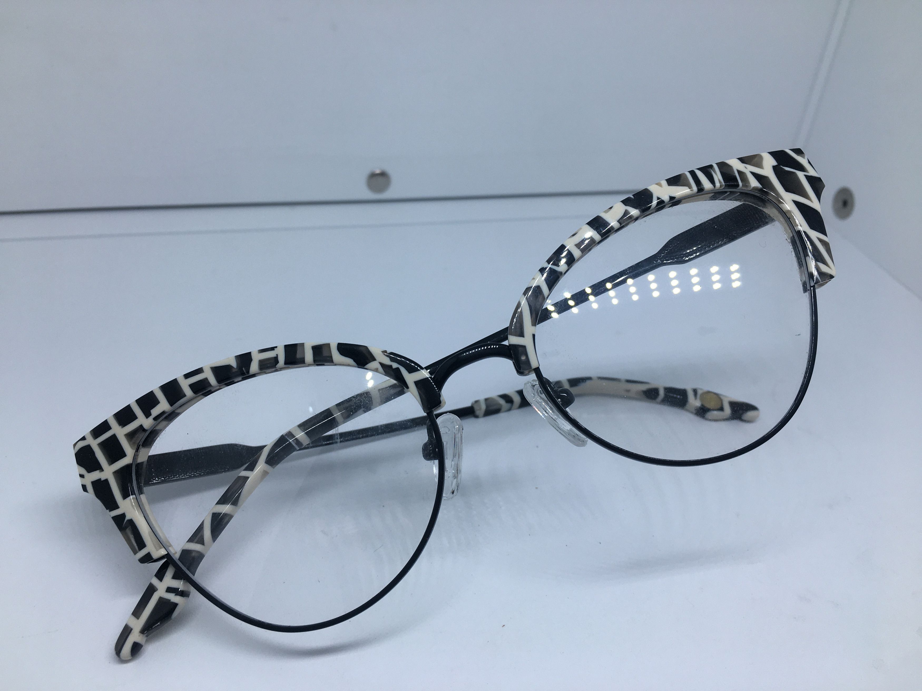 Other Op Art Cateye Diva Eyeglasses Frame Size ONE SIZE - 7 Thumbnail