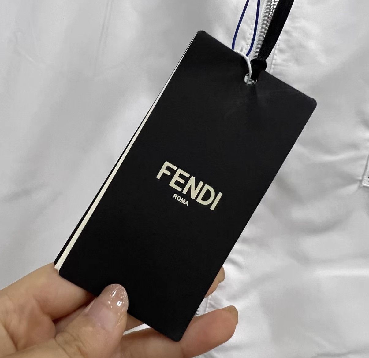 Fendi Fendi white logo embroidered reversible jacket J41 Size US M / EU 48-50 / 2 - 4 Thumbnail