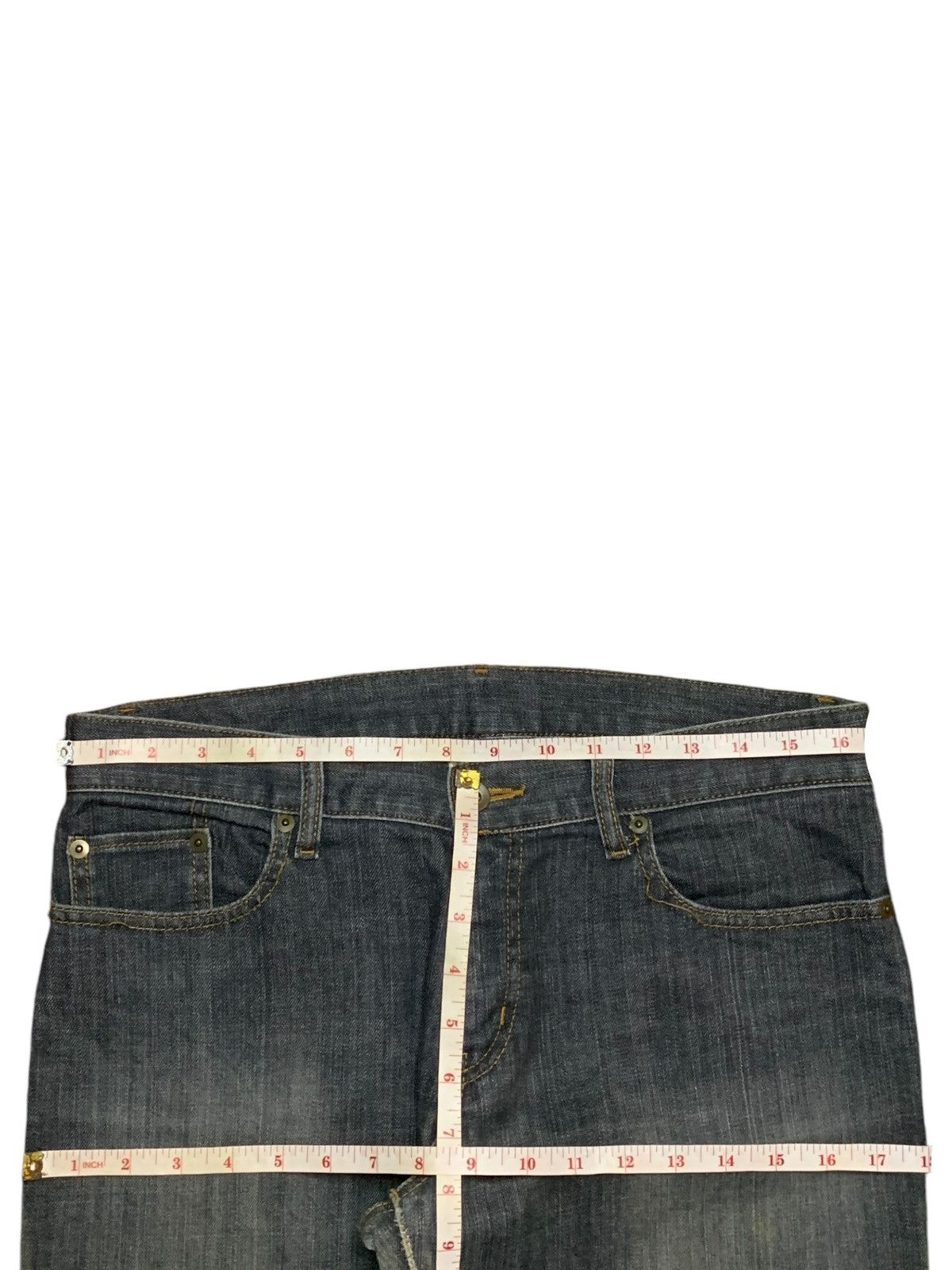 Uniqlo Vintage Japanese Uniqlo Mud Wash Style Flared Jeans Size 33" - 11 Thumbnail