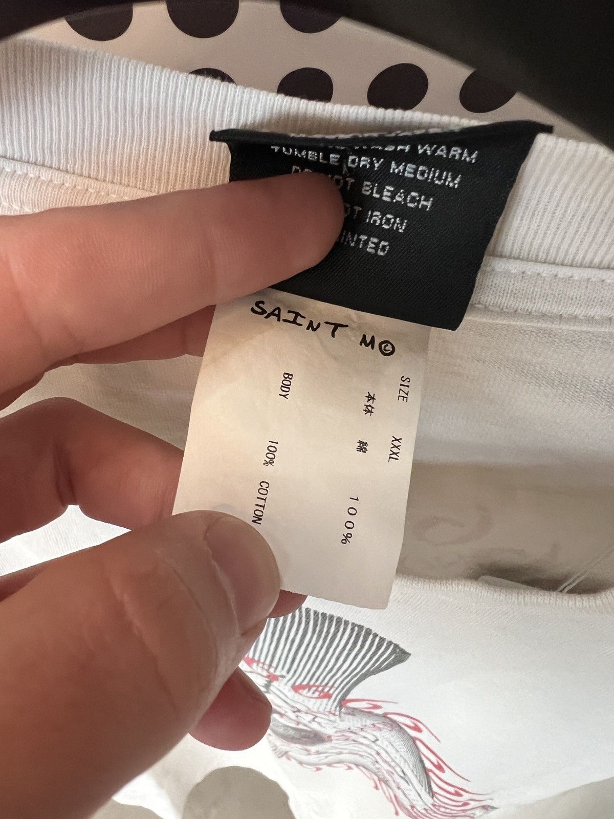 Saint Michael 3XL Saint Mxxxxxx Eye Ball L/S T-Shirt Vintage White Size US XXL / EU 58 / 5 - 3 Thumbnail