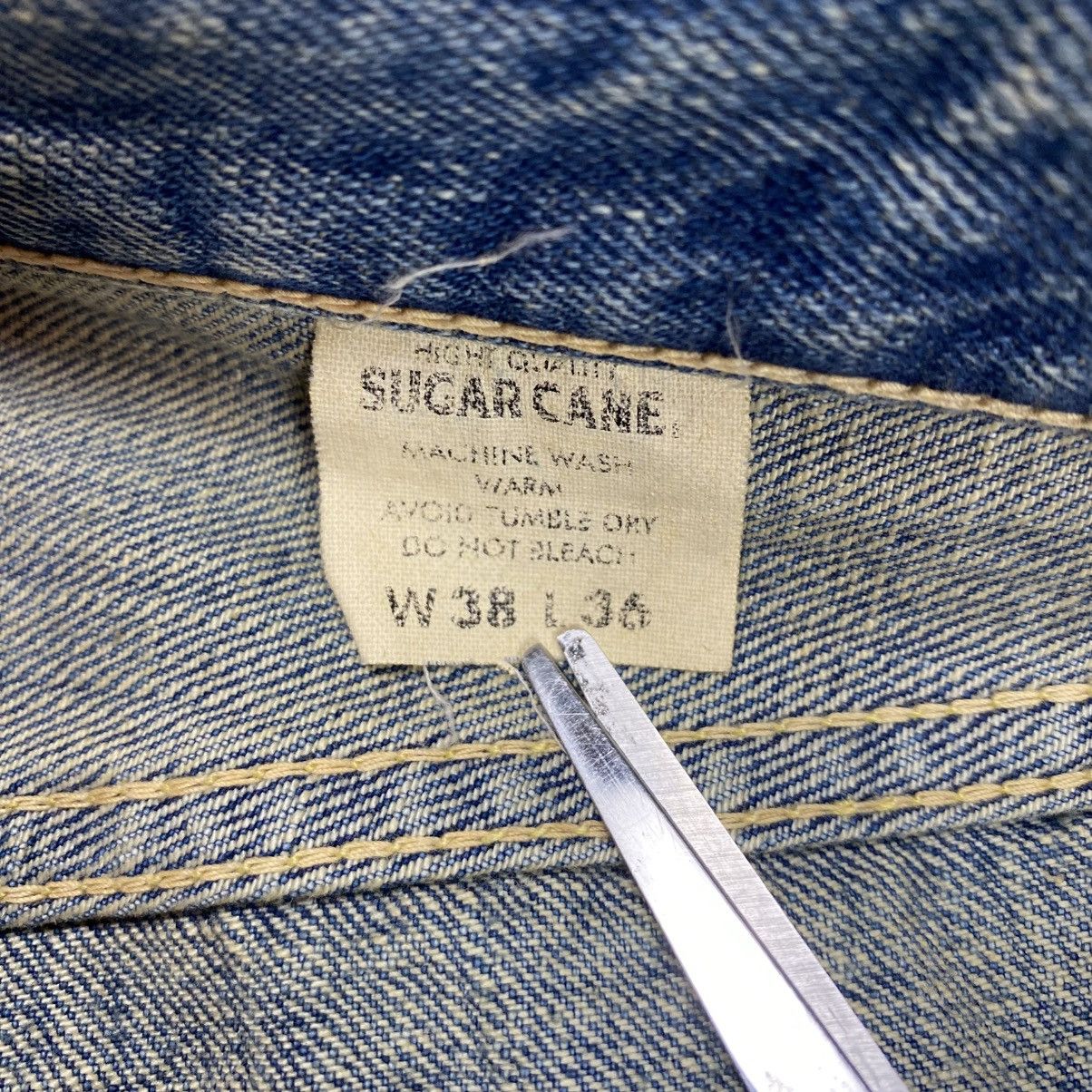 Japanese Brand × Sugar Cane × Vintage Sugarc Cane & Co. Selvedge Distressed Washed Denim Pants Size US 38 / EU 54 - 10 Thumbnail