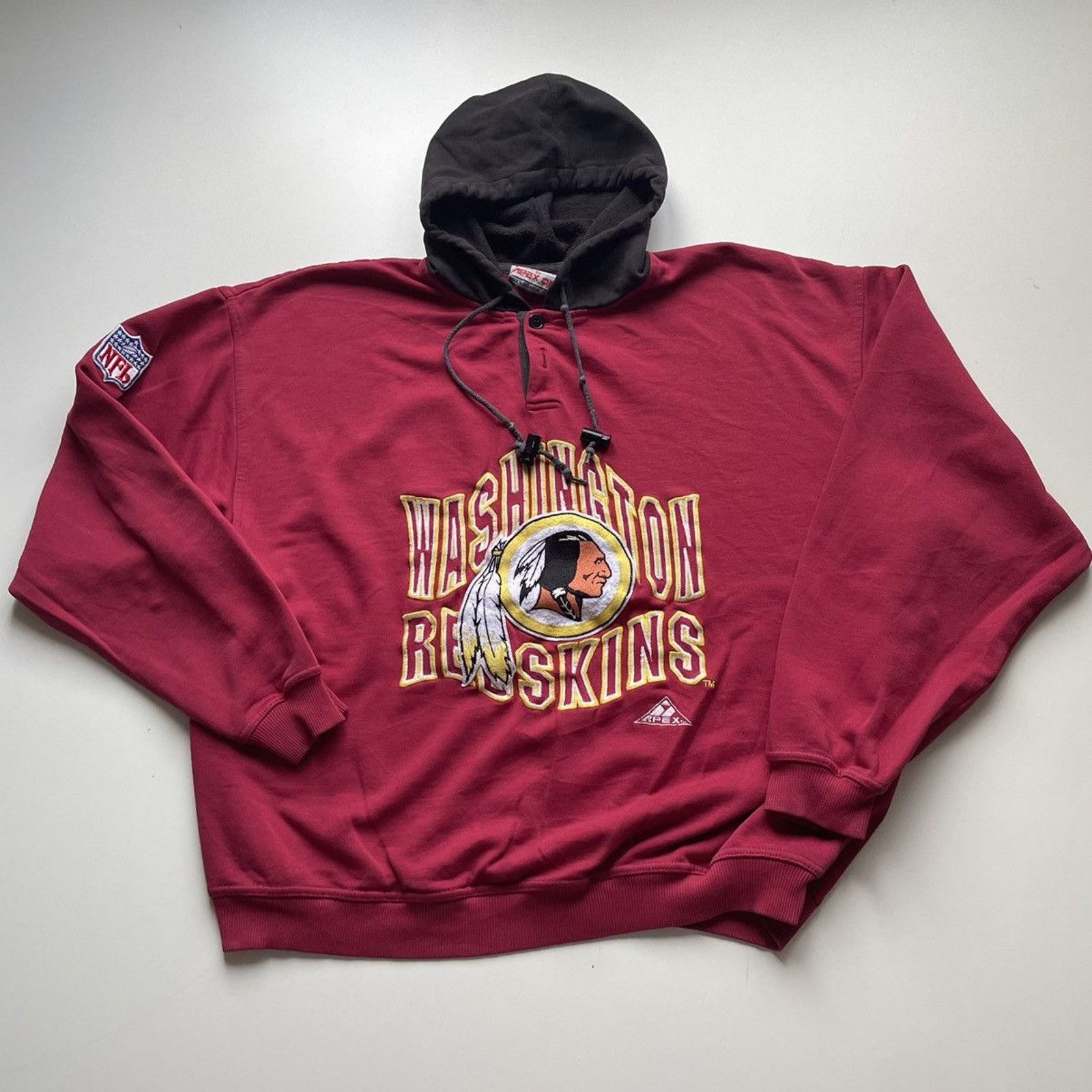 Apex One Vintage 90s Washington Redskins NFL Apex One Hoodie Large Size US L / EU 52-54 / 3 - 1 Thumbnail