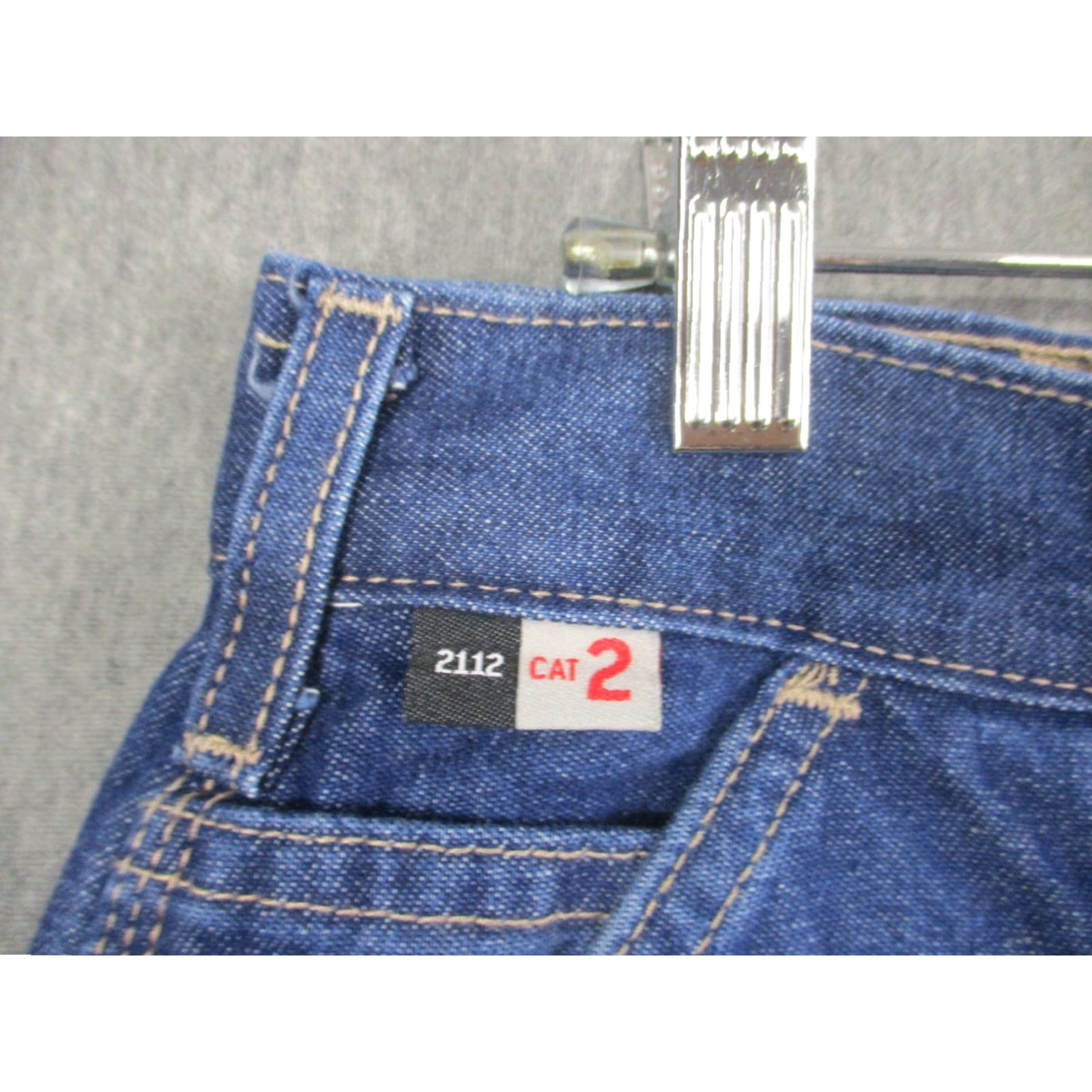Carhartt Carhartt FR Denim Dungaree Jeans 34x30 Mens Blue Original Fit Work FRB13-DNM Size US 34 / EU 50 - 4 Thumbnail