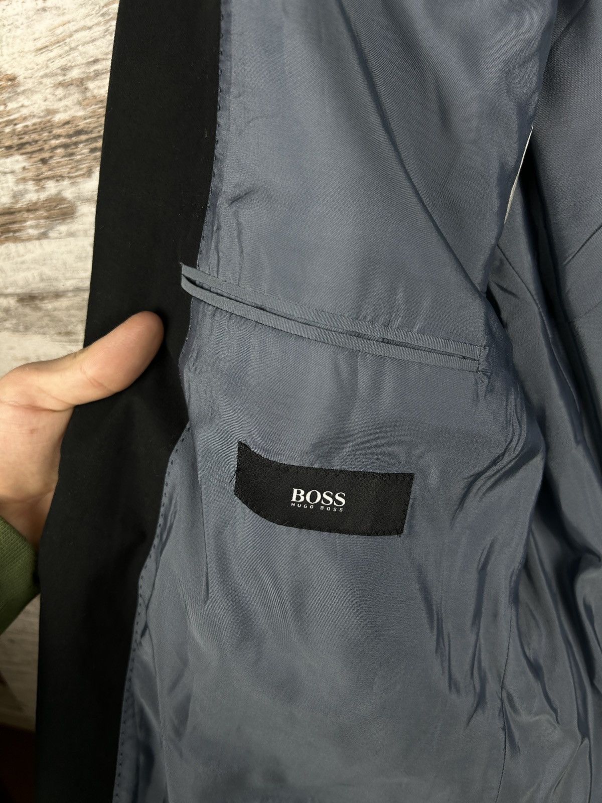 Hugo Boss Mens Vintage Hugo Boss blazer size XL black jacket rare Size 46S - 10 Thumbnail