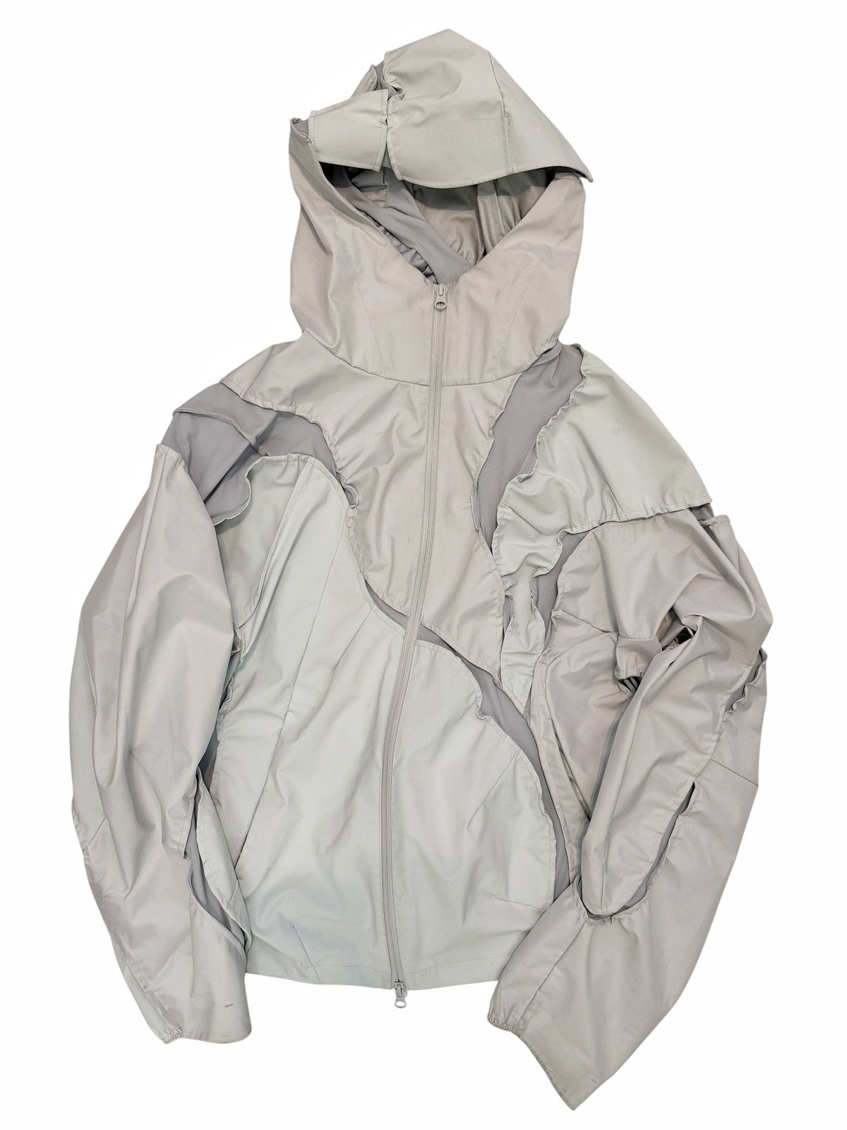 POST ARCHIVE FACTION (PAF) 6.0 Left Patchwork Deconstructed Windbreaker Jacket Shell Size US M / EU 48-50 / 2 - 1 Thumbnail