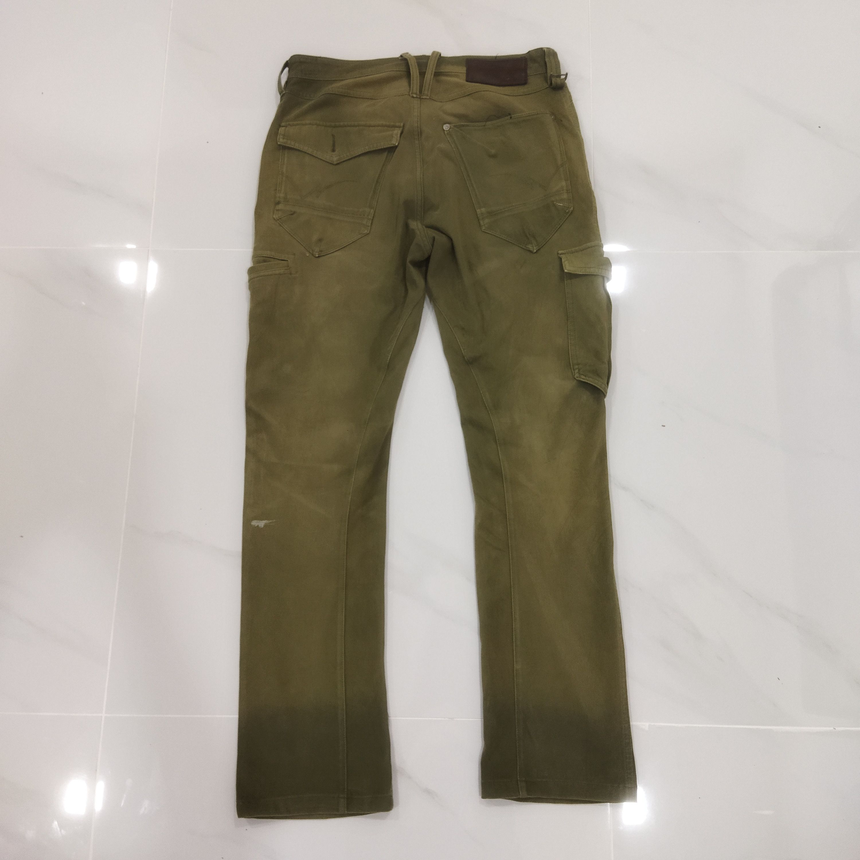 Japanese Brand FIELDCORE FADED GREEN CARGO PANTS Size US 30 / EU 46 - 8 Thumbnail
