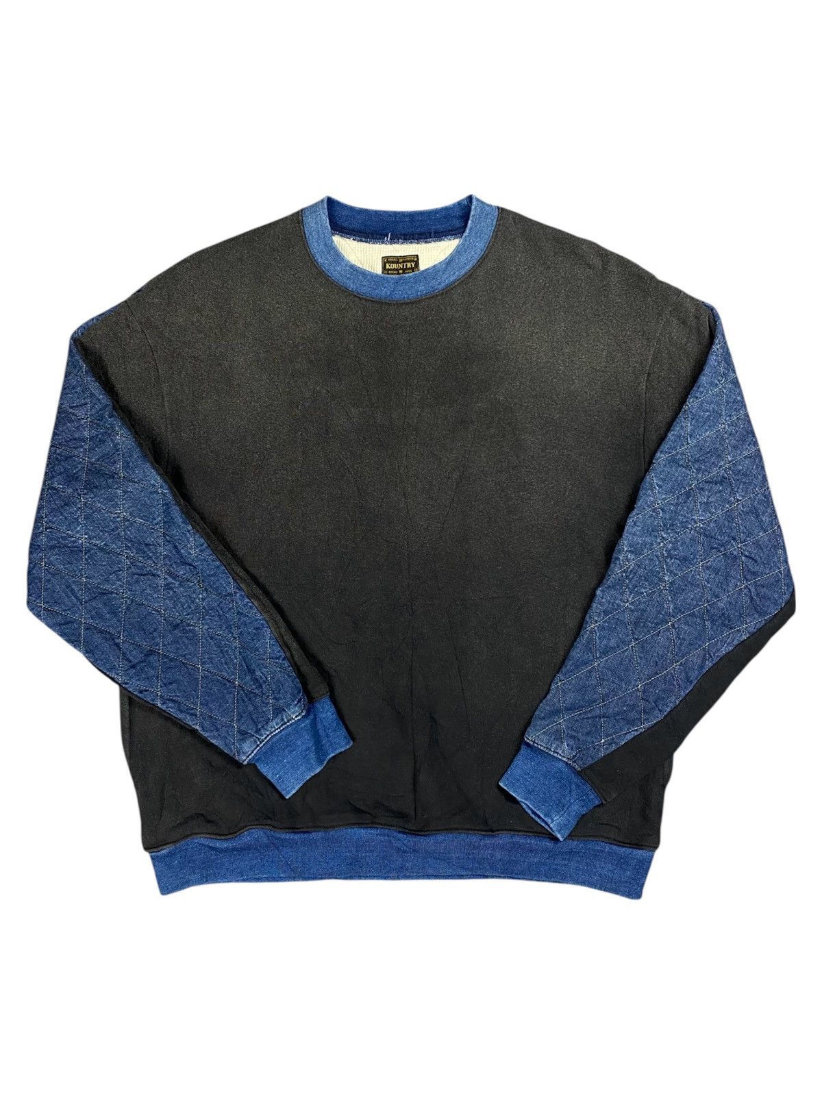 Kapital Kapital Kountry Indigo Waffle Two-Tone Sweater Size US L / EU 52-54 / 3 - 2 Thumbnail