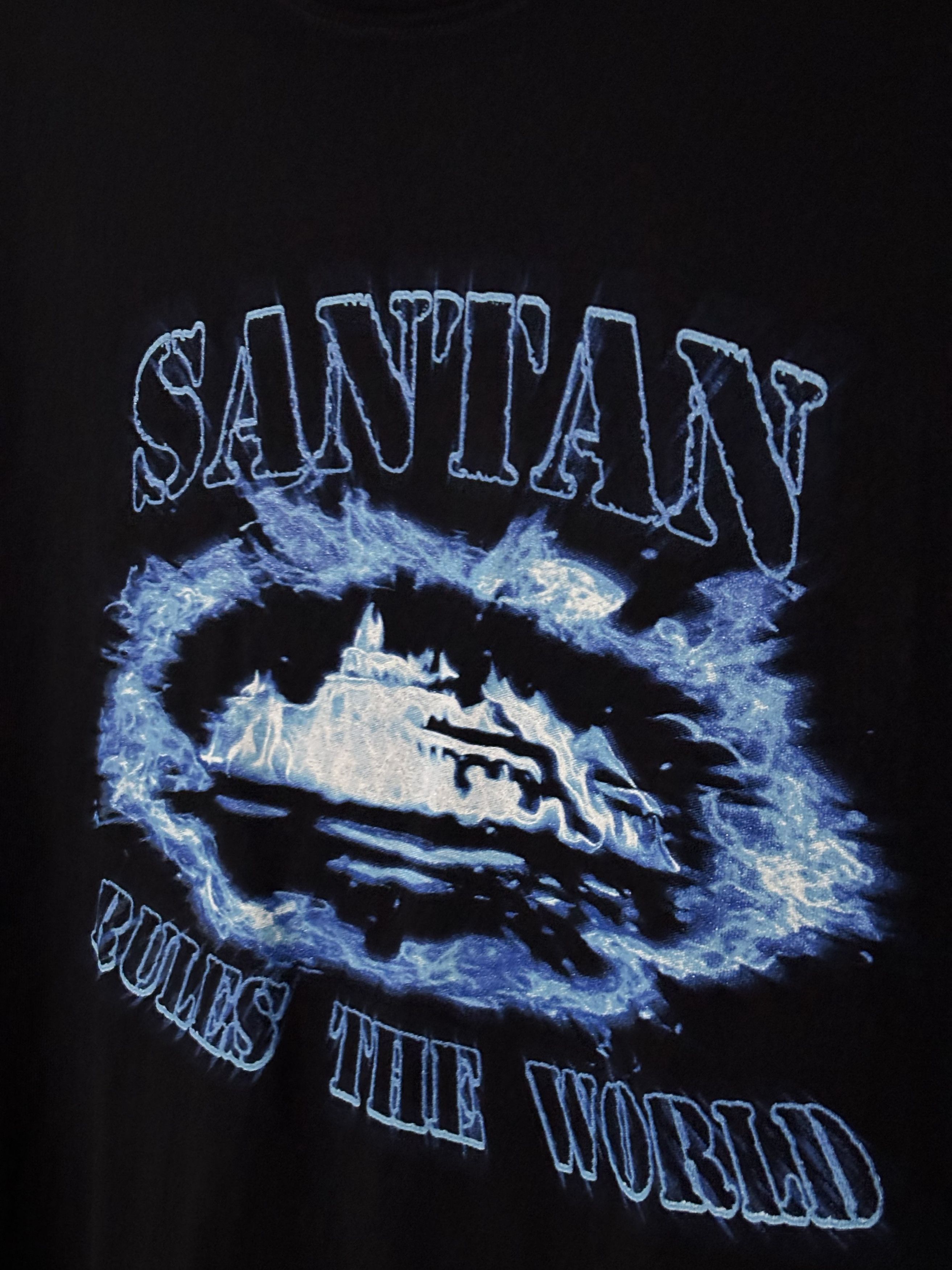 Corteiz Corteiz x Santan Dave Tshirt Black/Blue Flame Size US M / EU 48-50 / 2 - 6 Thumbnail