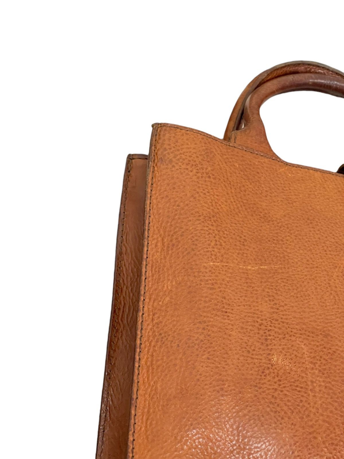 Genuine Leather Full Leather Thick Genten Japan Tote Bag 5🟩 Size ONE SIZE - 20 Thumbnail