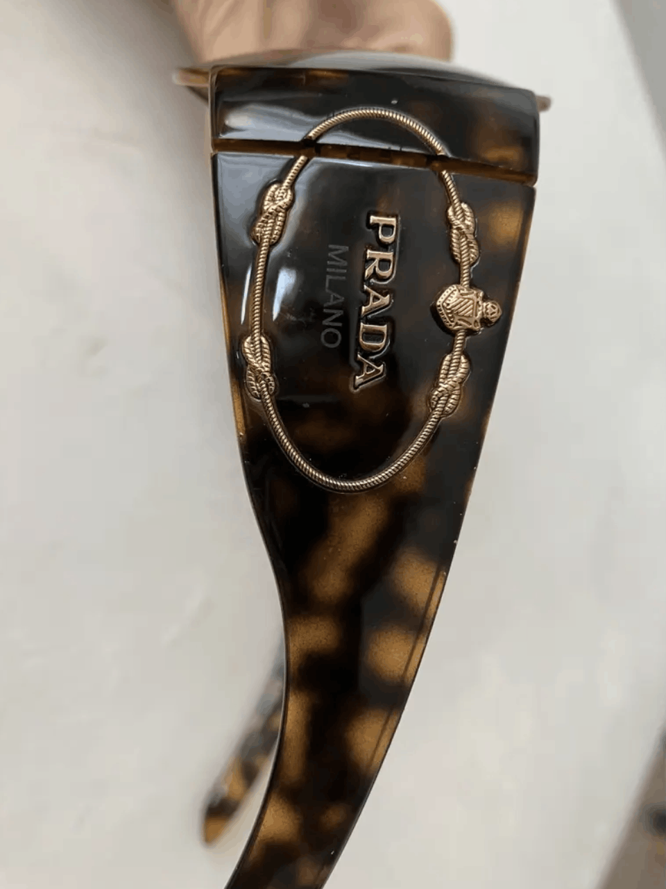 Prada PRADA Sunglasses Rectangle Wrap Shield Metal Symbole RI920 Size ONE SIZE - 1 Thumbnail