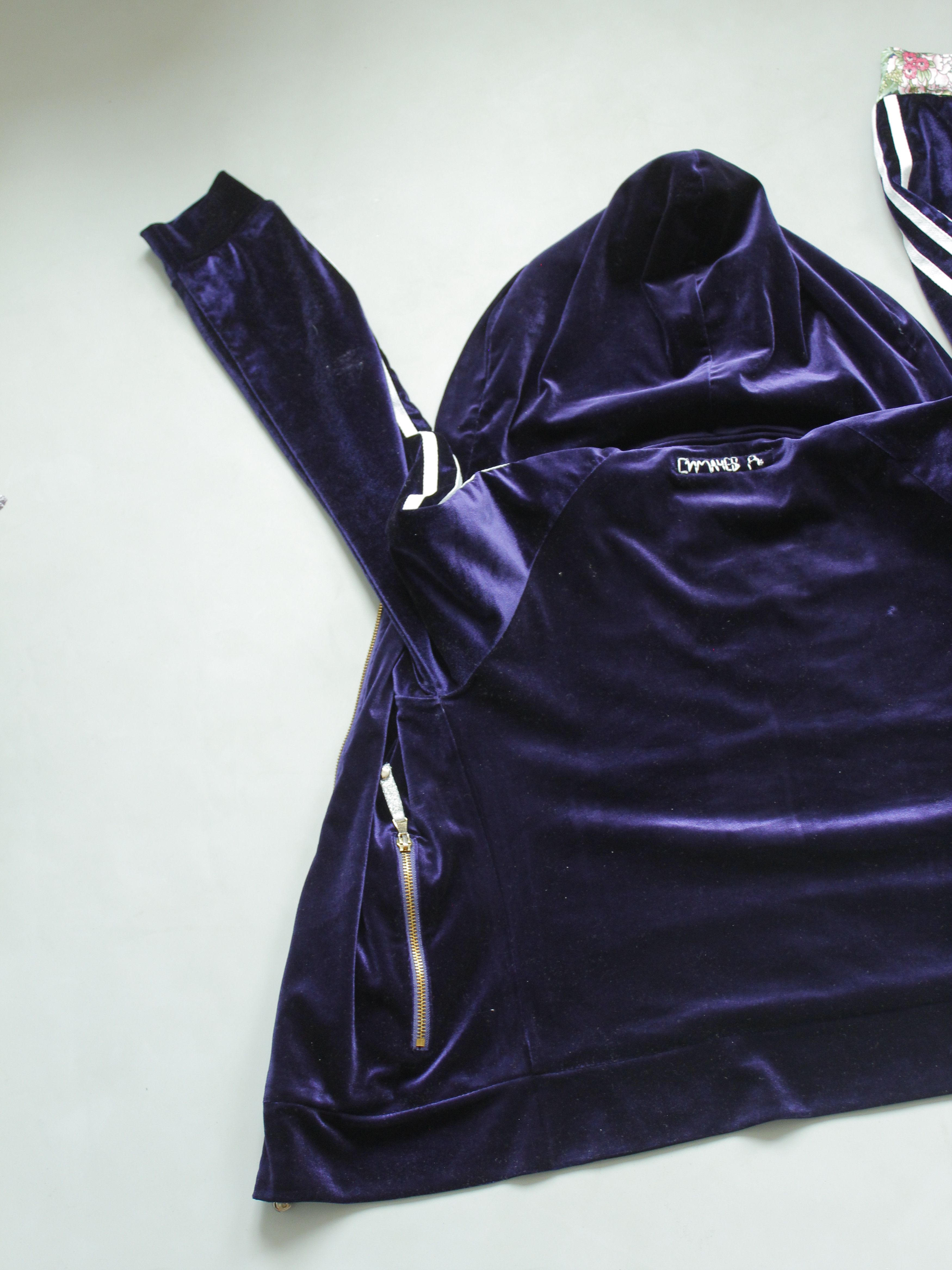 Denis Simachev Denis Simachev Womens Hoodie jacket Velour Three Stripes s m Size M / US 6-8 / IT 42-44 - 7 Thumbnail