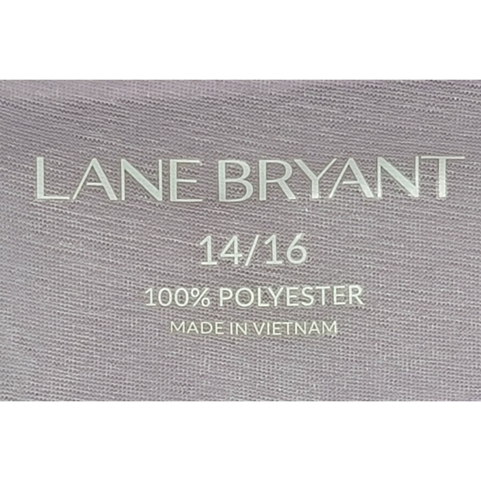 Other Lane Bryant White Purple Layered Asymmetrical Hem Top 14 16 Size XL / US 12-14 / IT 48-50 - 4 Thumbnail
