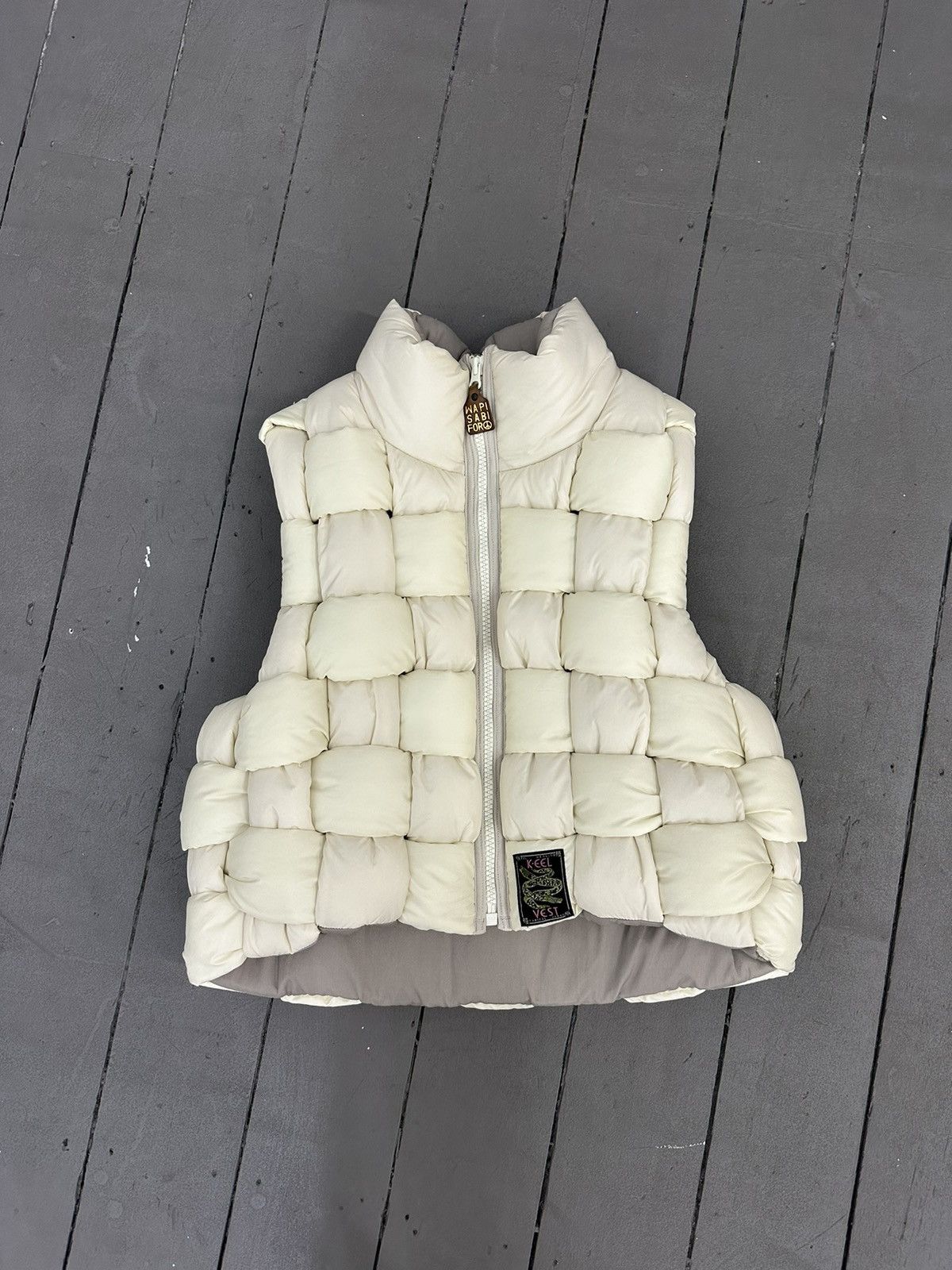 image of Kapital Nylon Keel Weaving Vest “White” - Wmns, Women's