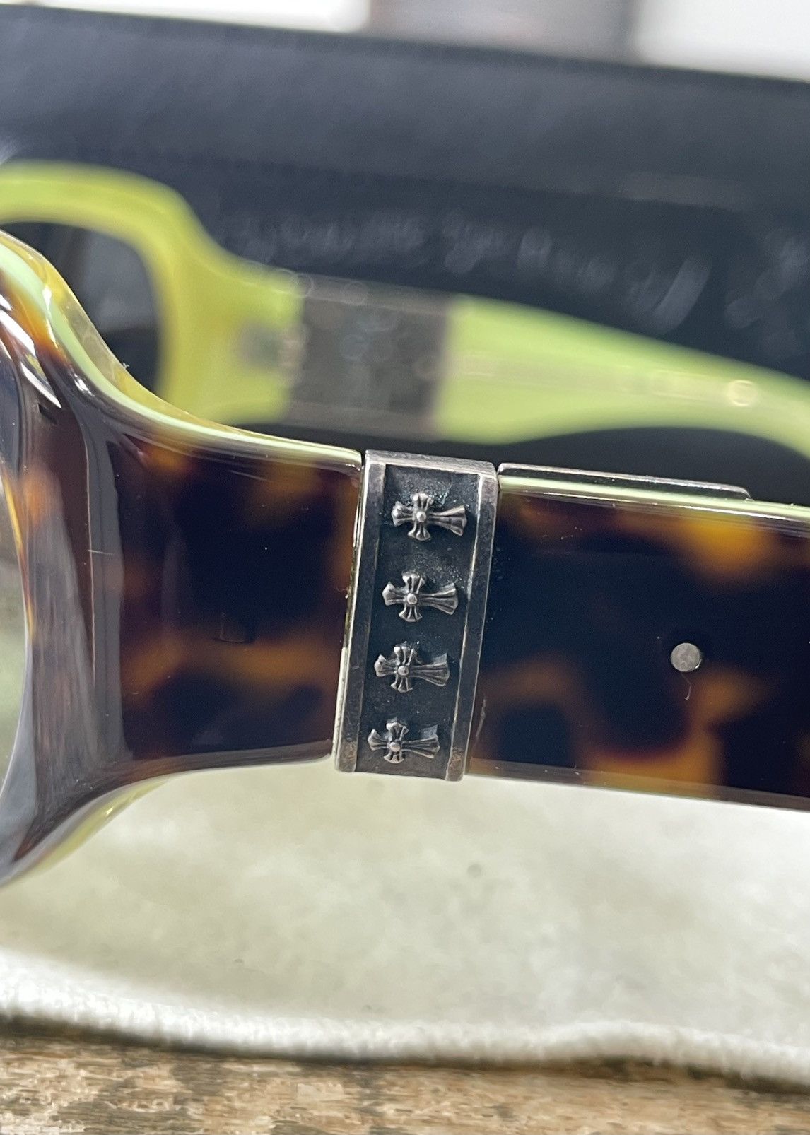 Chrome Hearts Chrome Hearts CREAM Sunglasses Vintage Size ONE SIZE - 8 Thumbnail