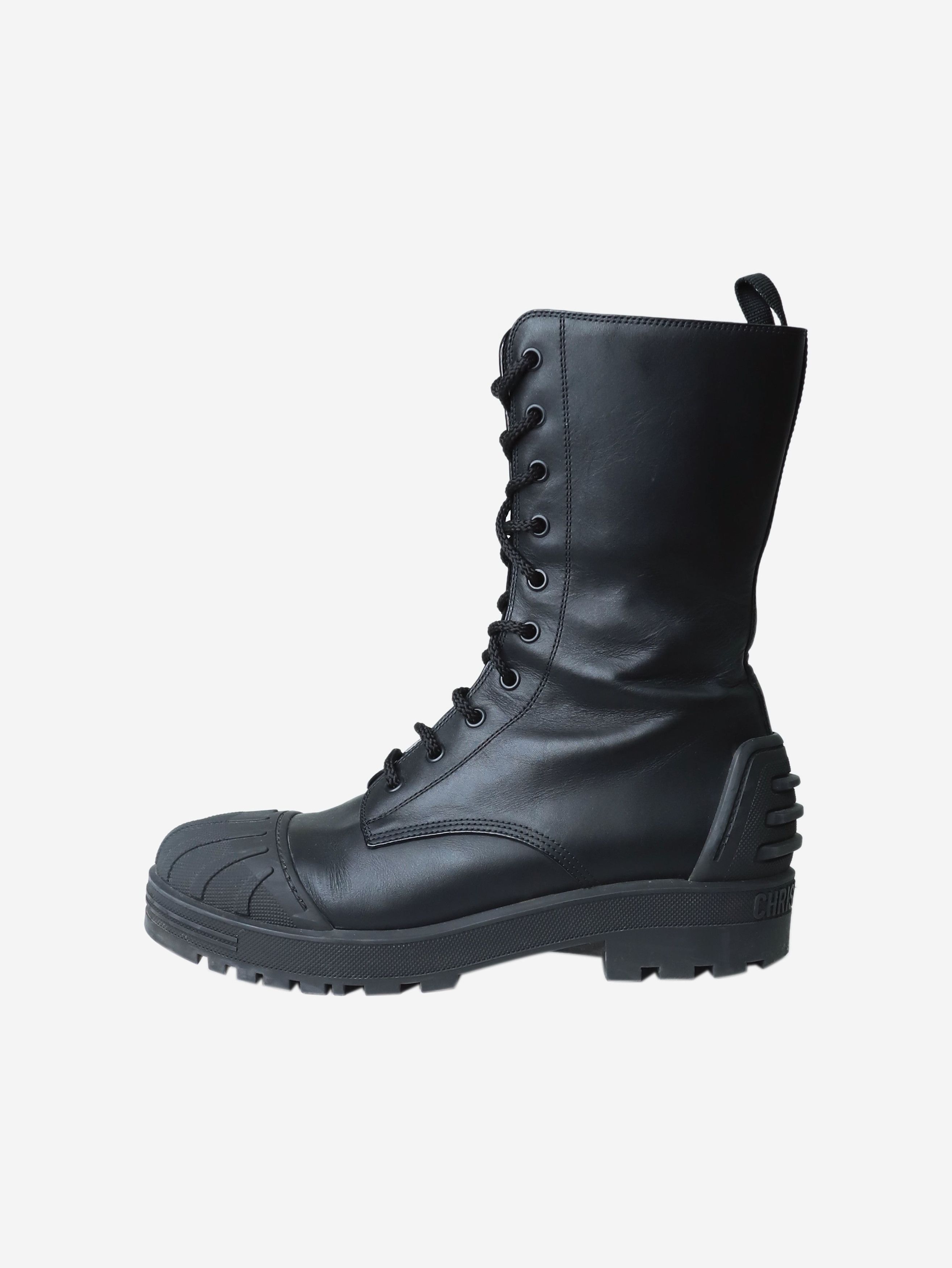 image of Dior Black D-Major Ankle Boots - Size Eu 40.5 (Uk 7.5), Women's