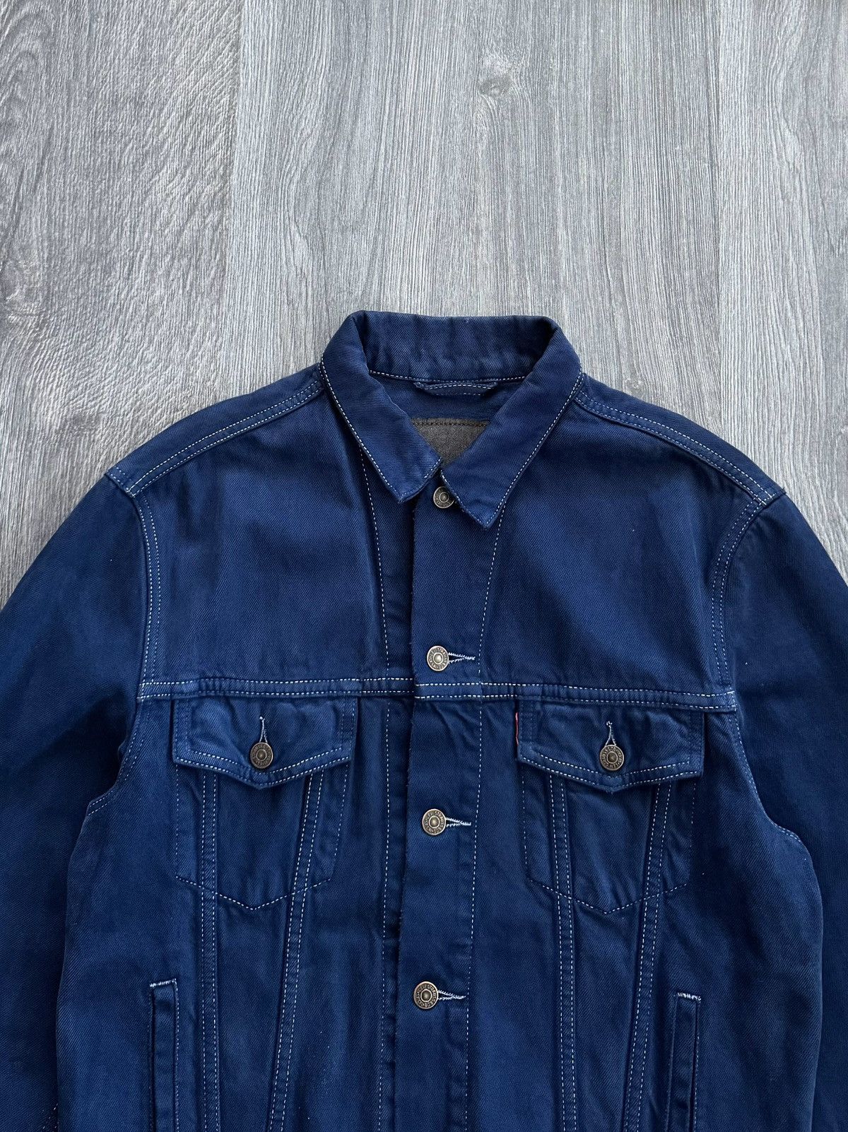 Levi's Vintage Clothing 90s Vintage Levis Navy Trucker Jacket Man M Size US M / EU 48-50 / 2 - 4 Thumbnail