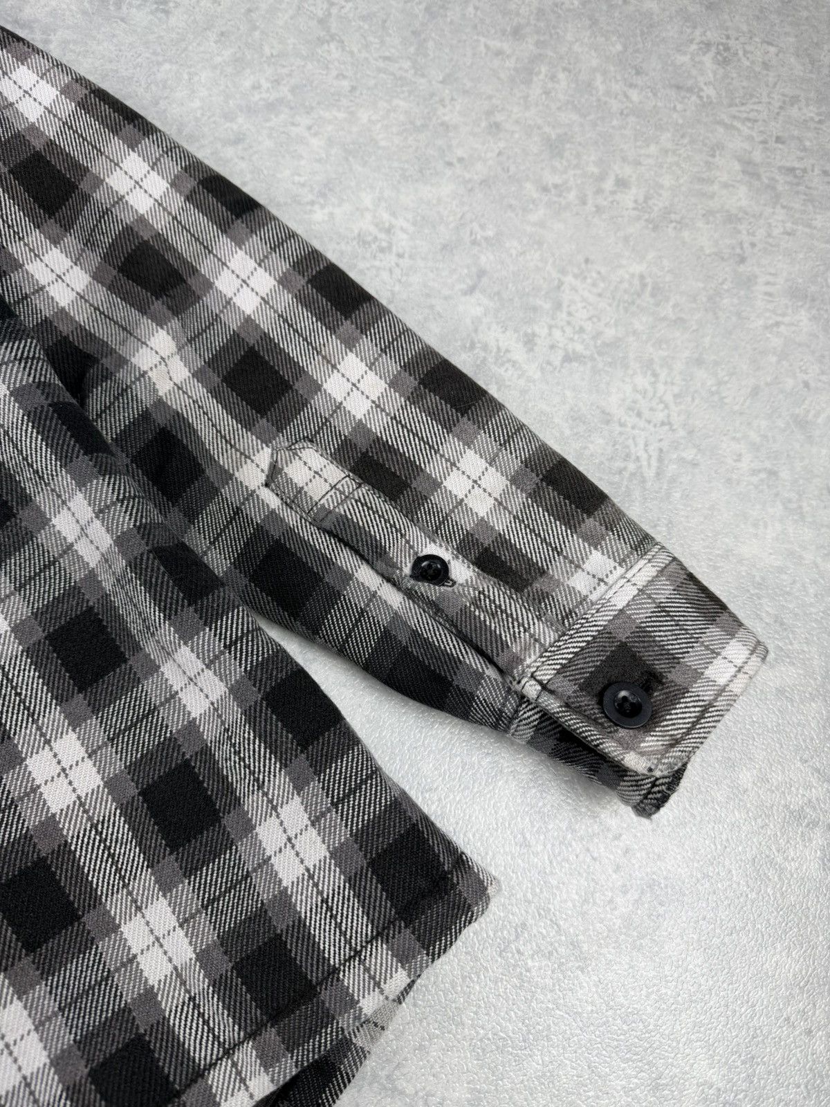 Iron Heart Iron Heart Heavy Flannel Zip Jacket Black Grey Check Size M Size US M / EU 48-50 / 2 - 14 Thumbnail