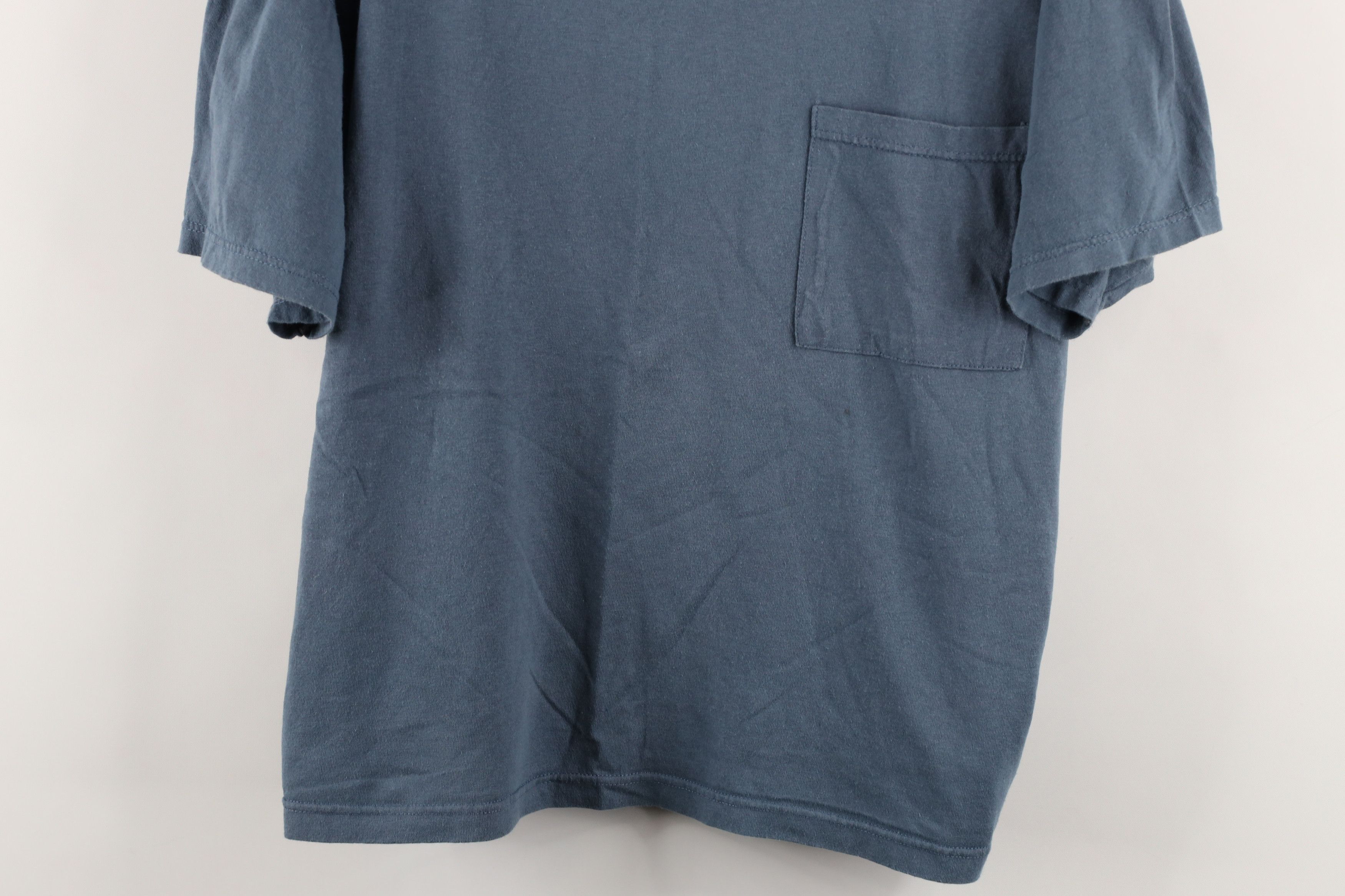 Vintage Vintage 90s Streetwear Blank Cropped Fit Pocket T-Shirt Size M / US 6-8 / IT 42-44 - 3 Thumbnail