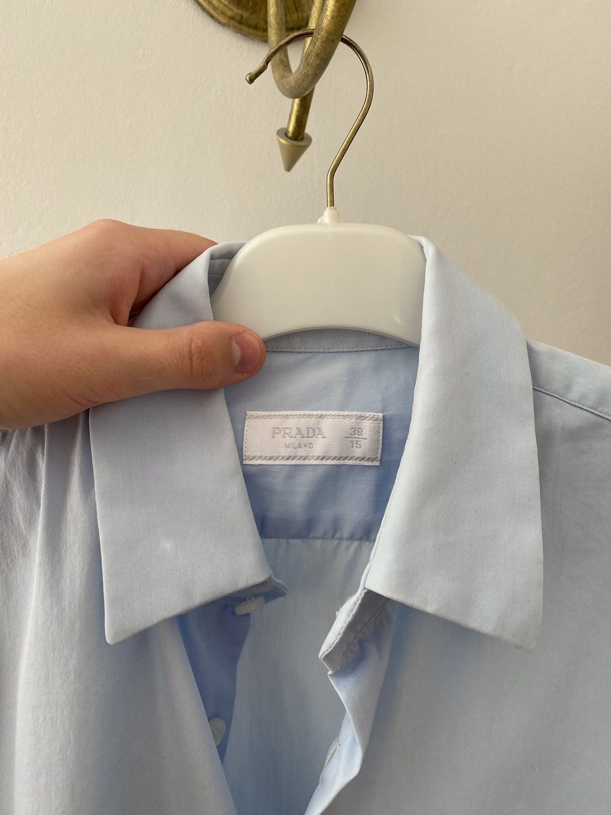 Prada Vintage Prada Short Sleeve Shirt Button Up Size US S / EU 44-46 / 1 - 4 Thumbnail