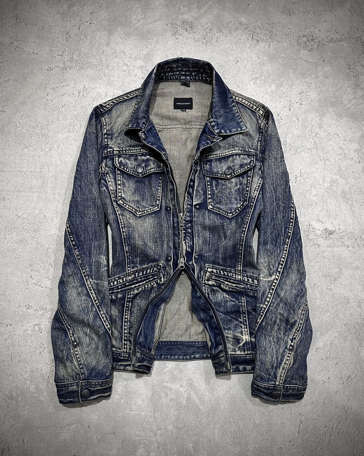 Japanese Brand 2000s Rattle Trap Biker Denim Jacket Vkei Lgb Style Size US M / EU 48-50 / 2 - 5 Thumbnail