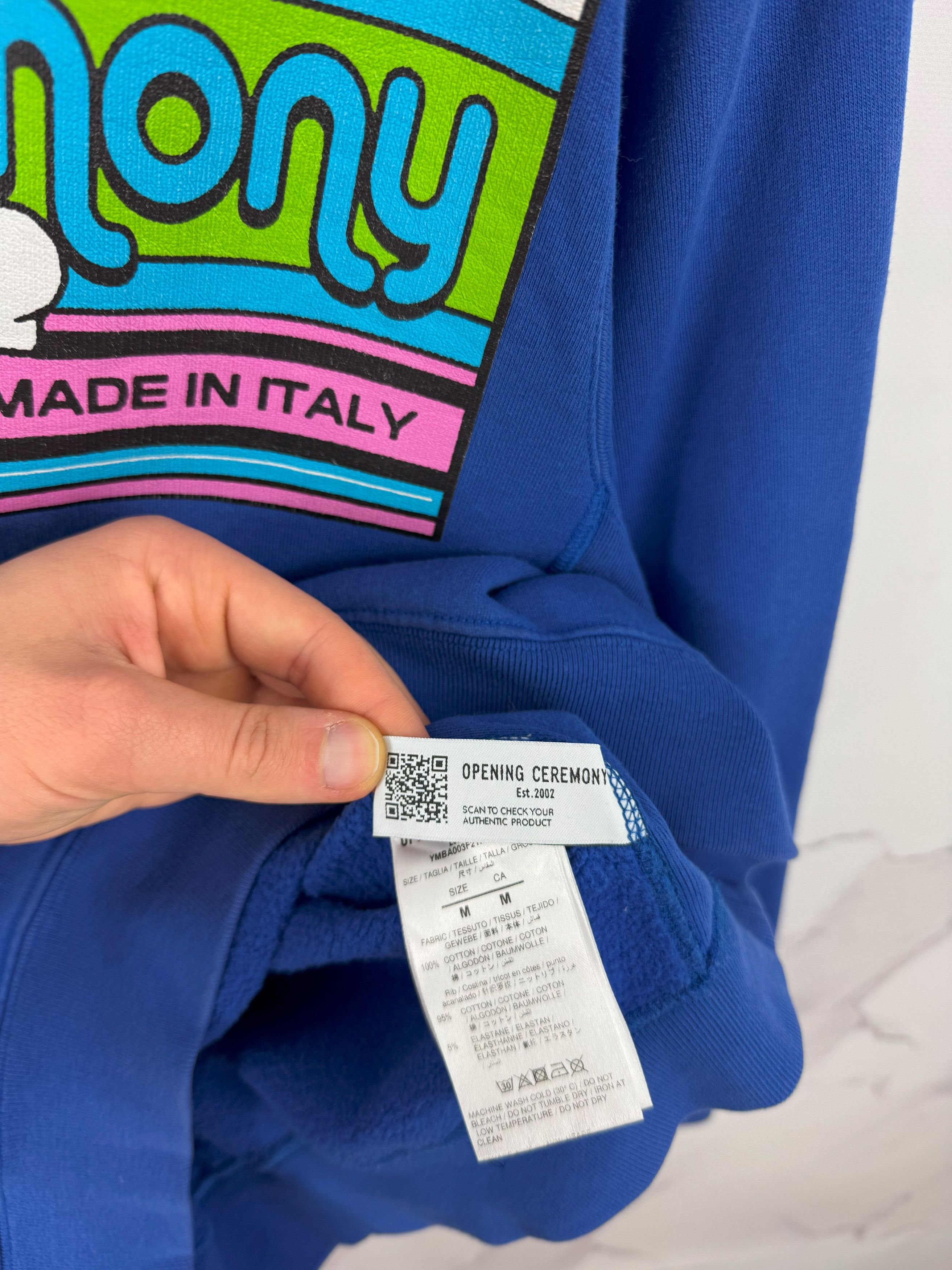 Opening Ceremony Opening Ceremony Blue Graphic Logo Sweatshirt Size M Size US M / EU 48-50 / 2 - 10 Thumbnail