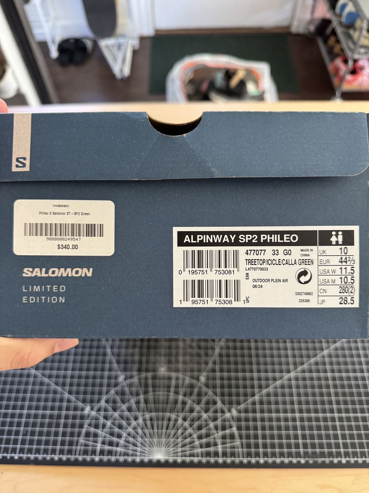 Salomon Salomon x Phileo Alpineway SP2 Green 10.5 Size US 10.5 / EU 43-44 - 8 Thumbnail
