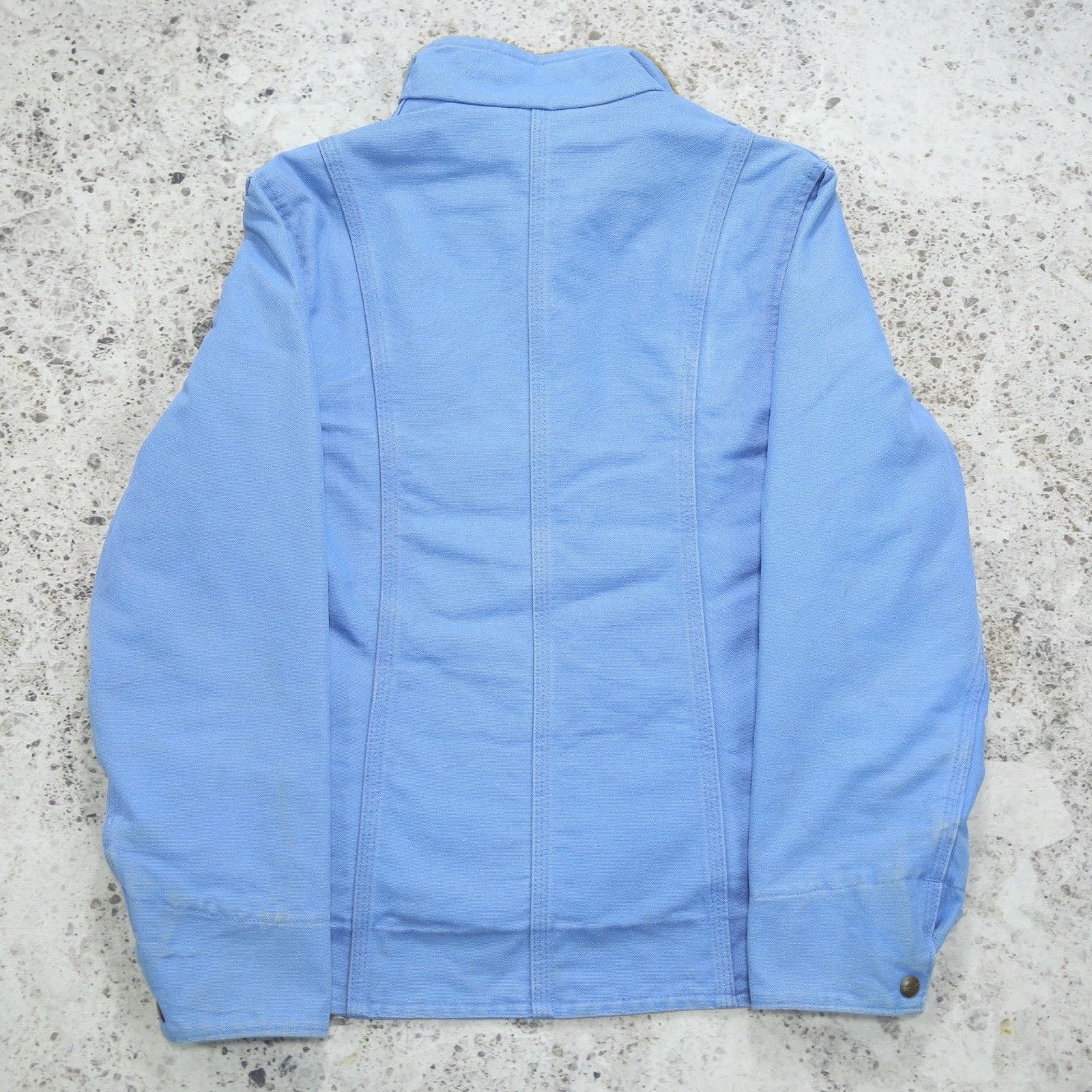 Carhartt Vintage Carhartt WJ022 FHB Blue WOMENS Jacket Sherpa Lined Size US M / EU 48-50 / 2 - 5 Thumbnail