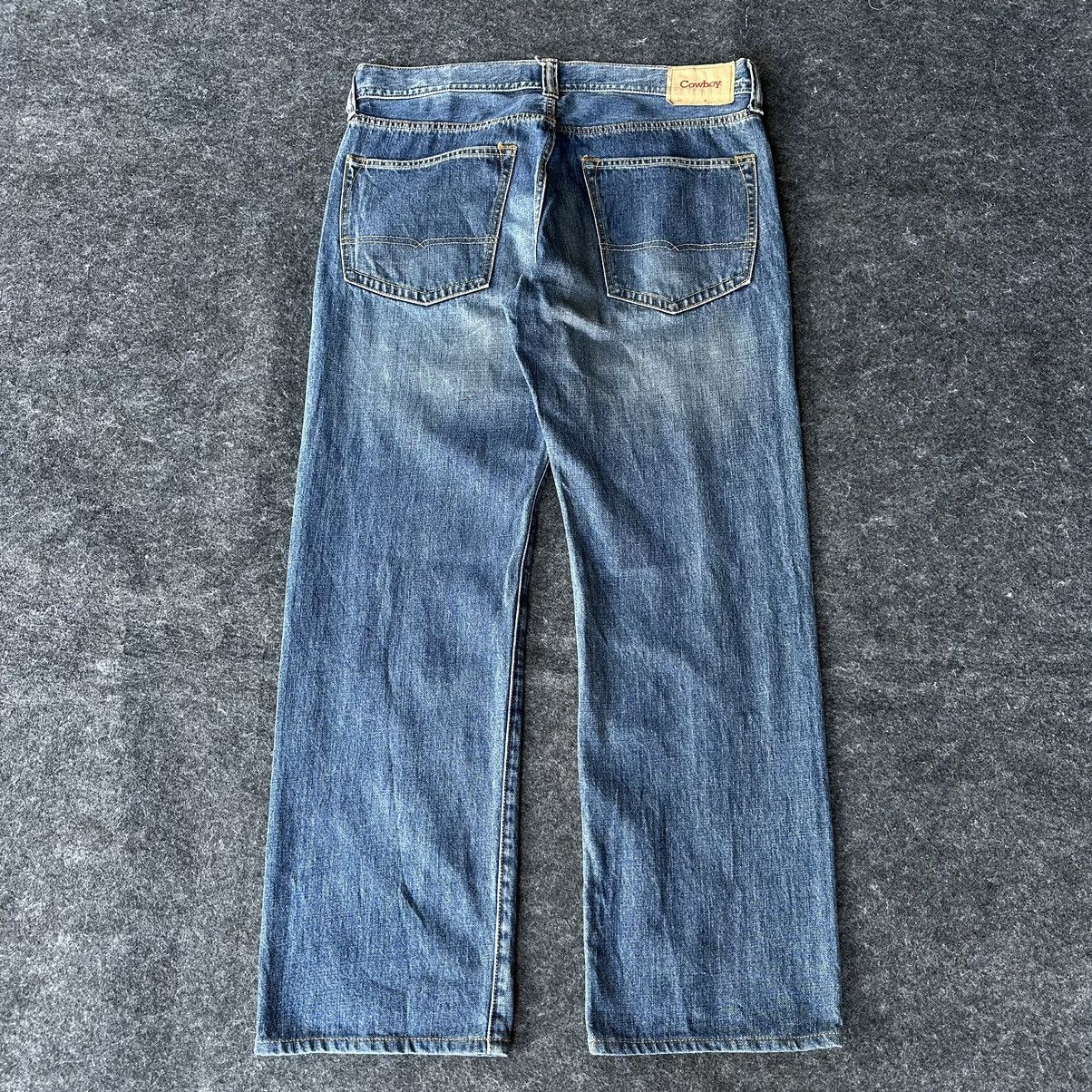 American Apparel 90s Rare Cowboy Regular Blue Washed Denim Size 36 D699 Size US 36 / EU 52 - 3 Thumbnail