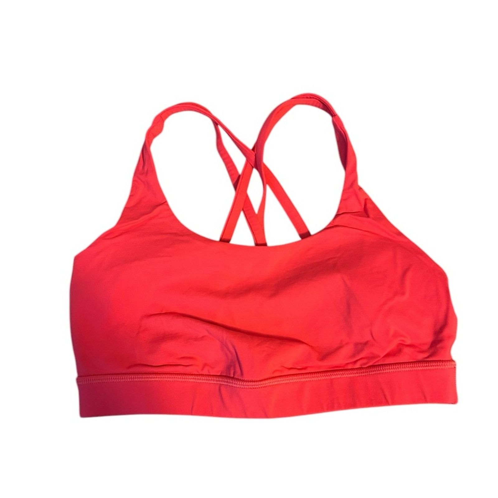 Lululemon Lululemon Carnation Red Energy Sports Bra Size ONE SIZE - 1 Thumbnail