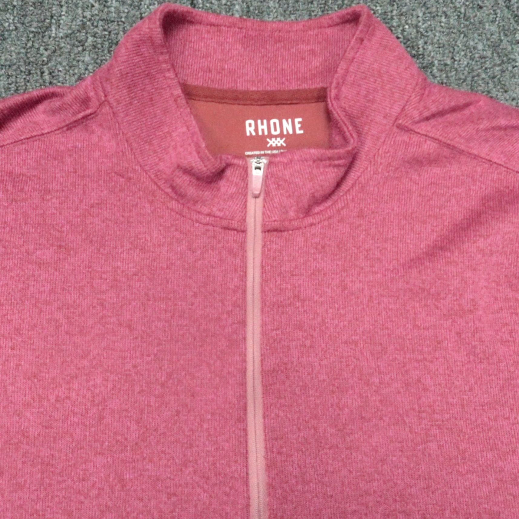 Rhone Rhone Pullover Men XL Purple Red 1/4 Zip Performance Sweater Jumper Size US XL / EU 56 / 4 - 2 Thumbnail