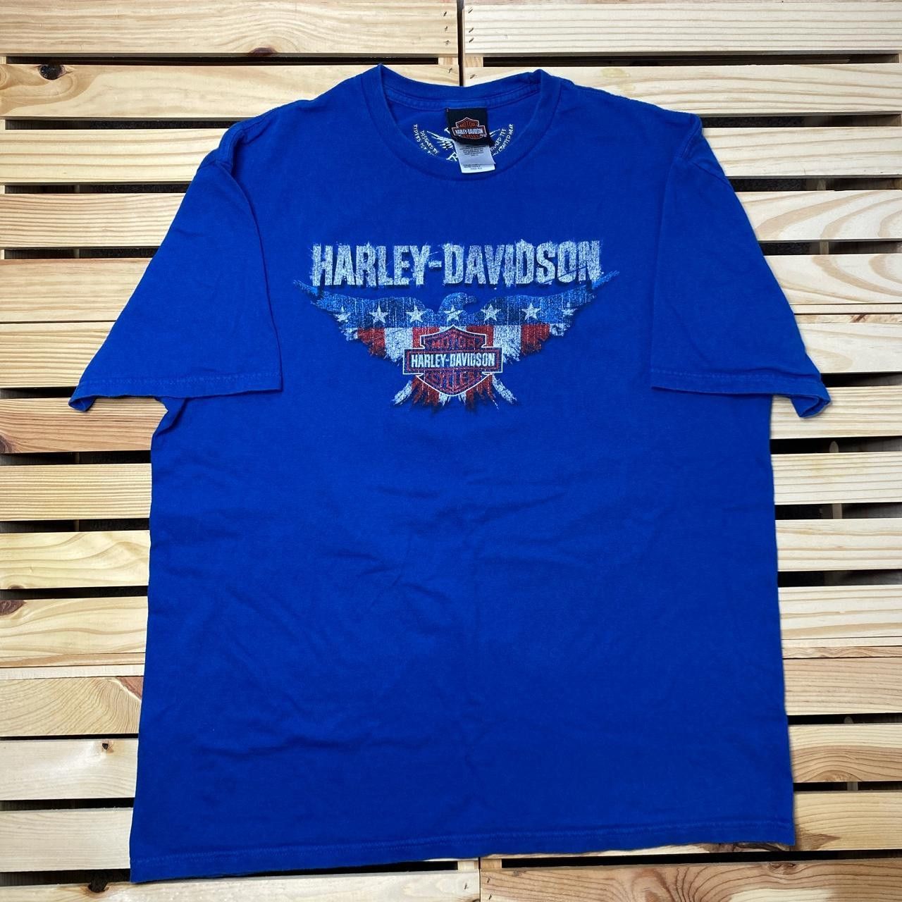 Harley Davidson Harley Davidson Mobile Bay, AL Blue Pirate Biker Tee Size XL Size US XL / EU 56 / 4 - 2 Thumbnail