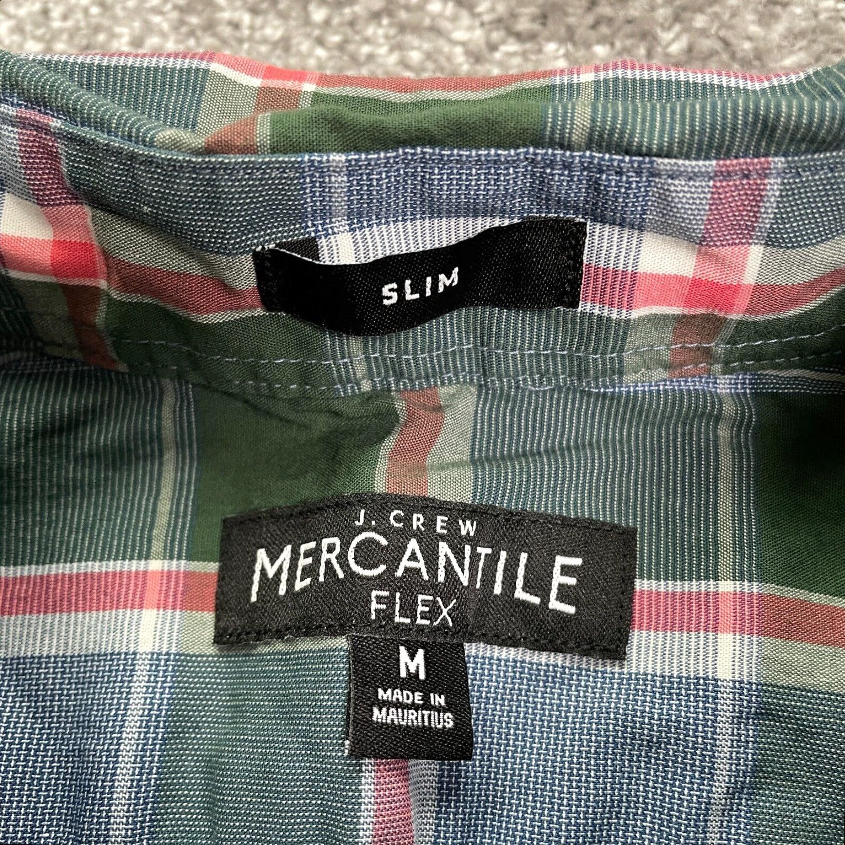 J.Crew J.CREW Mercantile Slim Fit Flannel Shirt Mens Medium Multicolor Plaid Long Sleeve Button-Down Mens Size US M / EU 48-50 / 2 - 4 Thumbnail
