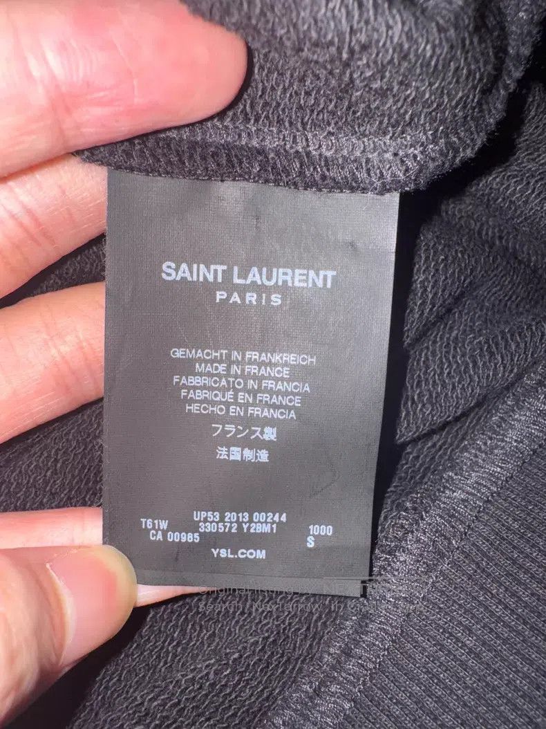 Saint Laurent Paris Saint Laurent Paris Black Samurai Cotton Destroyed Chain H Size US S / EU 44-46 / 1 - 7 Thumbnail
