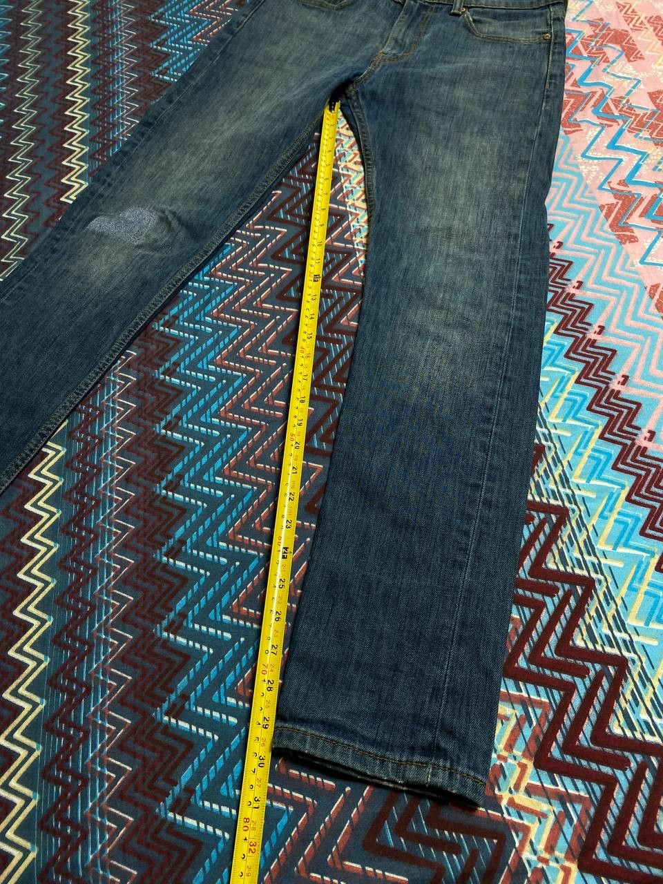 Levi's × Vintage Vintage Jeans Faded Distressed Japanese Y2K Straight Size US 31 - 14 Thumbnail