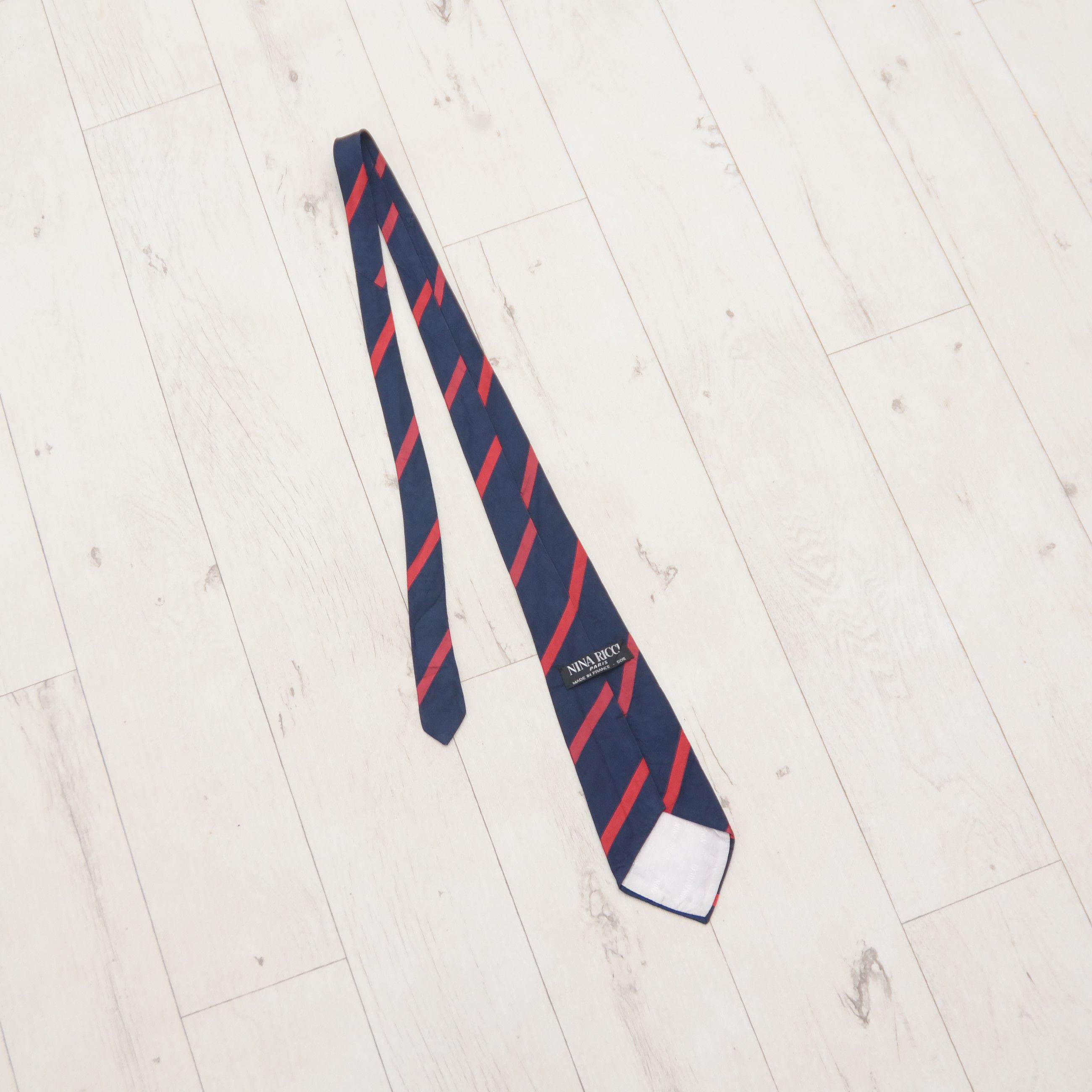 Designer × Vintage Vintage Authentic NINA RICCI Tie Striped Print Design Rare Size ONE SIZE - 4 Thumbnail