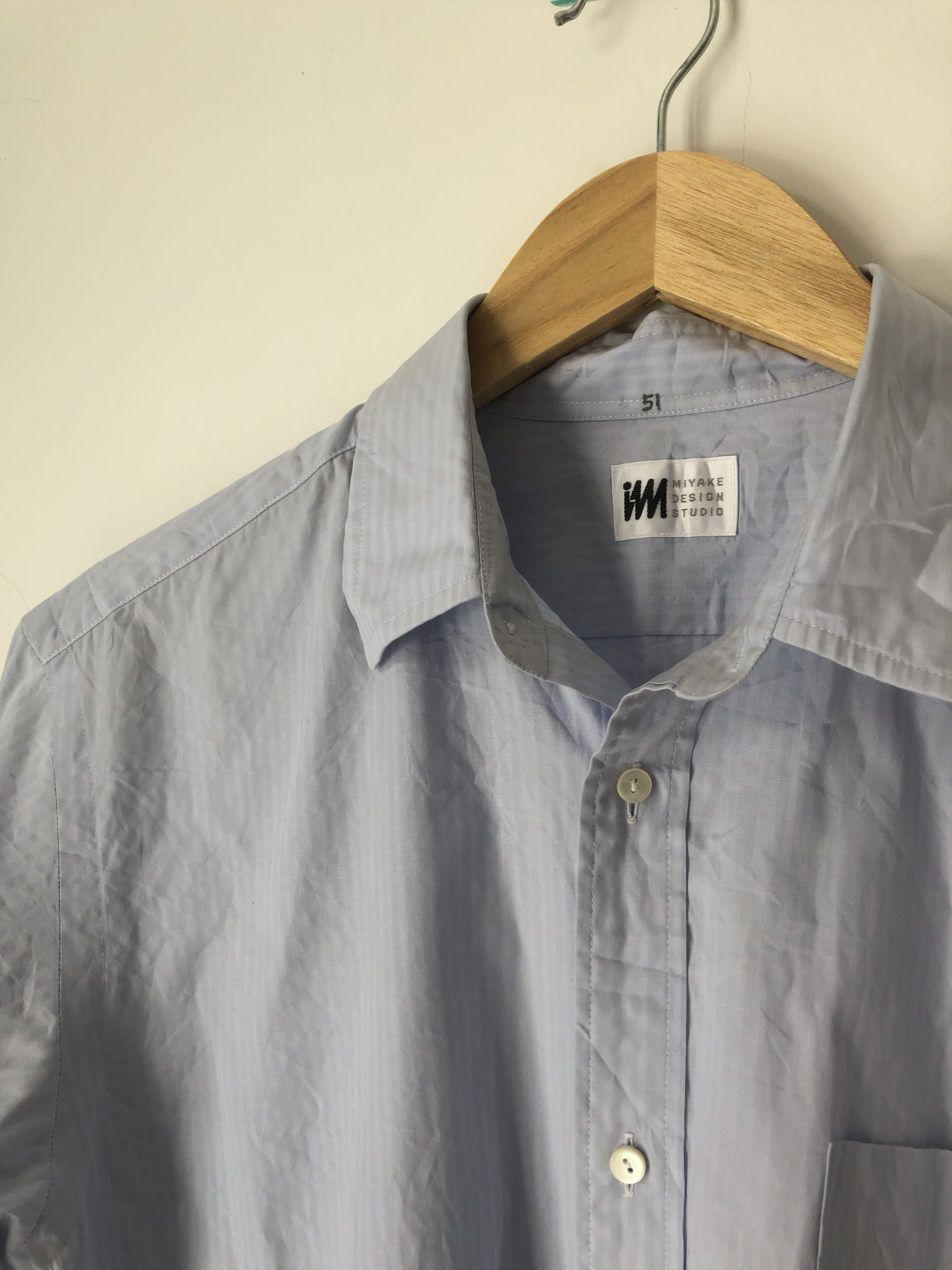 Issey Miyake blue short sleeves Size US M / EU 48-50 / 2 - 2 Thumbnail